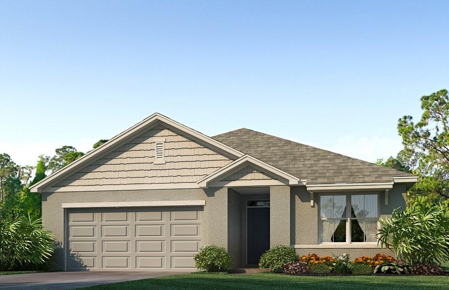 One or more photo(s) has been virtually staged. Under Construction. Indulge in modern living with this 3-bedroom, all concrete block constructed home featuring an open layout and stainless appliances. The open design connects the living, dining and kitchen areas, creating a spacious and inviting atmosphere. The kitchen, equipped with stainless refrigerator, built-in dishwasher, range and microwave, becomes a stylish focal point, blending form and function. The laundry room comes equipped with washer and dryer. With three bedrooms thoughtfully integrated into the layout, this home offers both comfort and contemporary elegance. The primary bedroom features an ensuite bathroom and walk-in closet. This home comes complete with a smart home package, “Home is Connected”. Pictures, photographs, colors, features, and sizes are for illustration purposes only and will vary from the homes as built. Home and community information including pricing, included features, terms, availability and amenities are subject to change and prior sale at any time without notice or obligation. CRC057592.