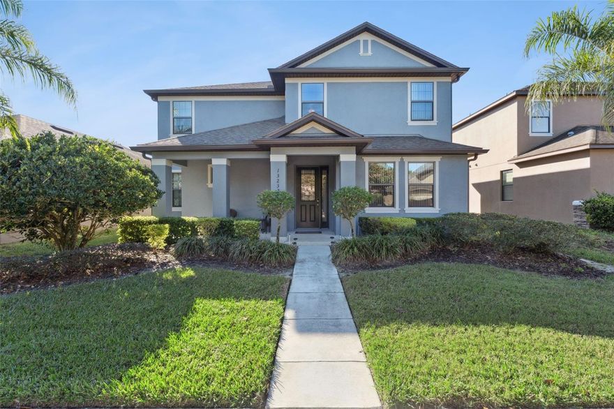 Wonderful home in desired Windermere.   This two-story home features five large bedrooms and 3 bathrooms and a spacious 2 car garage. 
Designed with an open floor plan has a large living and dining area and a kitchen with lots of cabinets and pantry.
The main floor offers 2 first-floor bedrooms for added convenience and flexibility, for guests or multipurpose room/office plus pantry and storage space a, a mud-room and a large designated laundry room. 
From the living room you step outside to a covered porch and to the fenced and private patio/backyard.
Upstairs, a large upper-floor loft, a large owner’s suite, bathroom with double sink, walking in closet and linen closet and the two other bedrooms with walk in closets and jack&gill bathroom.
Subdivision has community pool, recreational trail for walking or biking around the pond.
Fantastic location near shopping, dining, attractions and great schools.  The best of Windermere!