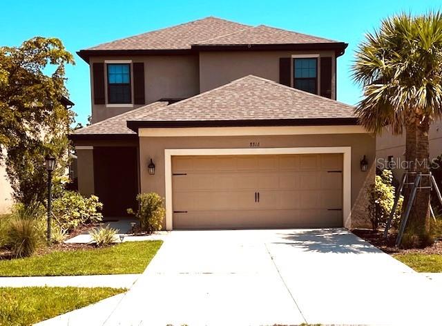 ANNUAL RENTAL AT CASCIO AT SKYE RANCH - AVAILABLE NOW, Spacious 4 bedroom 3 1/2 bath single family home in amenity-rich community of Skye Ranch. Gourmet kitchen, cabinets galore, stainless steel appliances, gas range, walk-in pantry, large granite kitchen Island separating kitchen from dining area and living room, den/office to left of dining room, sliding glass doors from living room out onto screened and pavered lanai. The primary bedroom has en suite bathroom with vanity and glassed in shower plus walk-in closet. The laundry room and 1/2 bath are also on the first floor. There are three bedrooms upstairs, one with en suite full bath, and a second full bath to be shared by the other two bedrooms. Two air conditioners, one for the first floor and one for the second floor keep the home in the comfort zone. The home is wired for ADT security with sensors on all windows, cameras in front and back, and a monitor is mounted on the wall for viewing. All you have to do is activate. The attached garage will comfortably hold two vehicles, and the fenced-in back yard is an added plus. Skye Ranch is an amazing high-end community with stunning amenities including a resort-style lagoon, junior Olympic pools, splash pad, kids poll, fitness center, rock climbing wall, basketball courts, and more. It is a short drive to Clark Rd, 1-75, and 25 minutes from Siesta Key beach, shops, and restaurants. Call to schedule a showing today.