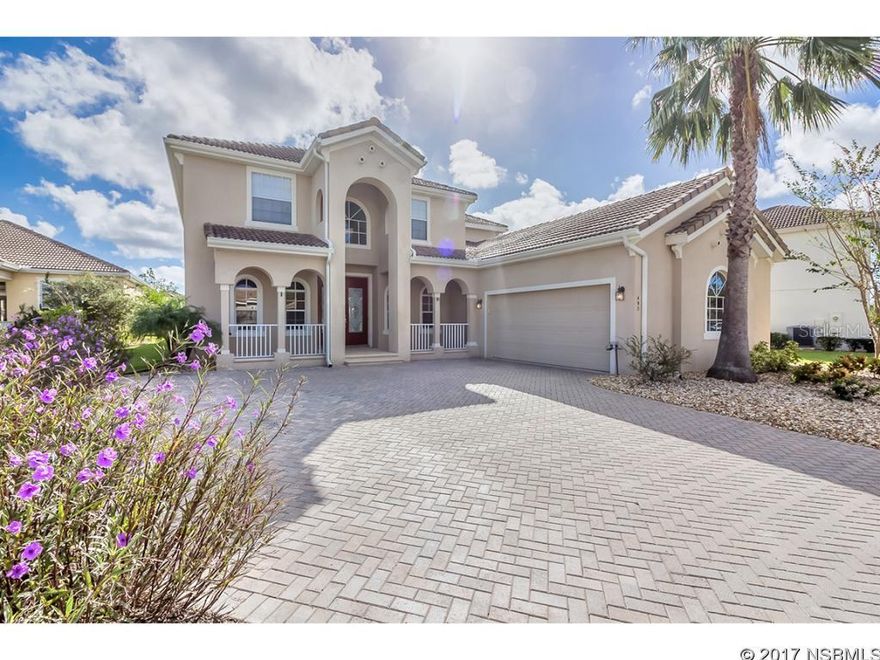 A true must see is what this move-in ready upgraded 5 bedroom 3 full bathroom pool home sitting on a large lake. Located in the highly sought after Venetian Villa section of Venetian Bay. A Golf community with all the amenities you could ask for. This home offers a newer salt water pool and hot tub which are heated by both solar and gas. The large extended lanai allows for large outside gatherings while all being under the shade of roof with plenty of pool deck area to bathe in the sun as well. The large 8ft tall glass sliding doors allow the outside to come in and inside to go out. The downstairs area is all tile. No carpet in this amazing home. The upstairs provides real bamboo wood floors throughout the entire upstairs (not Laminate). Large kitchen offers newer appliances and upgraded counter tops. Large ground floor laundry room just off the oversized 3 car garage. Windows are covered in custom blinds and shades. This home offers a real clay tile roof, paver driveway and (2) AC units for total comfort and efficiency. A true 3D tour is available upon request.  All information is intended to be accurate but not guaranteed. ;Water: City