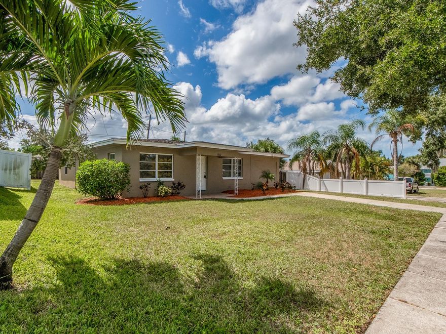 Welcome Home in the Heart of Palm Harbor. Step into this well maintained 4-bedroom residence with over 1600 square feet of living space ideally located near the Historic Downtown Palm Harbor and just a short drive to vibrant Downtown Dunedin. Nestled within a golf cart–friendly community, this home offers both charm and convenience in one of Pinellas County’s most sought-after areas. Inside, you’ll find a thoughtfully designed 3-way split floor plan that provides privacy and comfort for every member of the household. The entryway opens into a spacious living room, perfect for welcoming guests, while the family room with a cozy fireplace sets the stage for memorable evenings. The kitchen features wood cabinetry and seamlessly flows into a separate dining area—ideal for family meals and gatherings. A large master retreat with double-door entry offers a peaceful escape, complete with an ensuite bath offering wood cabinetry, granite countertops, and a walk-in shower. The additional three bedrooms are generously sized, with the second bath offering both modern updates and a convenient tub/shower combination. Other highlights include Wood-look flooring throughout for a warm and modern feel, Updated fans, lighting, and plumbing fixtures New 2” faux wood blinds on every window, Updated roof and A/C system for peace of mind. Laundry room ideally situated near the kitchen. Storage shed plus partially fenced-in backyard and a spacious front yard. This property offers freedom with no HOA restrictions, giving you the flexibility to truly make it your own. The location is second to none—walking distance to top-rated Palm Harbor University High School, close to Gulf beaches, state parks, marinas, golf courses, retail, and the popular Pinellas Trail. Whether you’re exploring charming downtown shops, dining al fresco, or enjoying the nearby coast, this home places you at the center of it all. Zoned for highly sought-after Palm Harbor schools. Landlord requires a 680+ credit score.