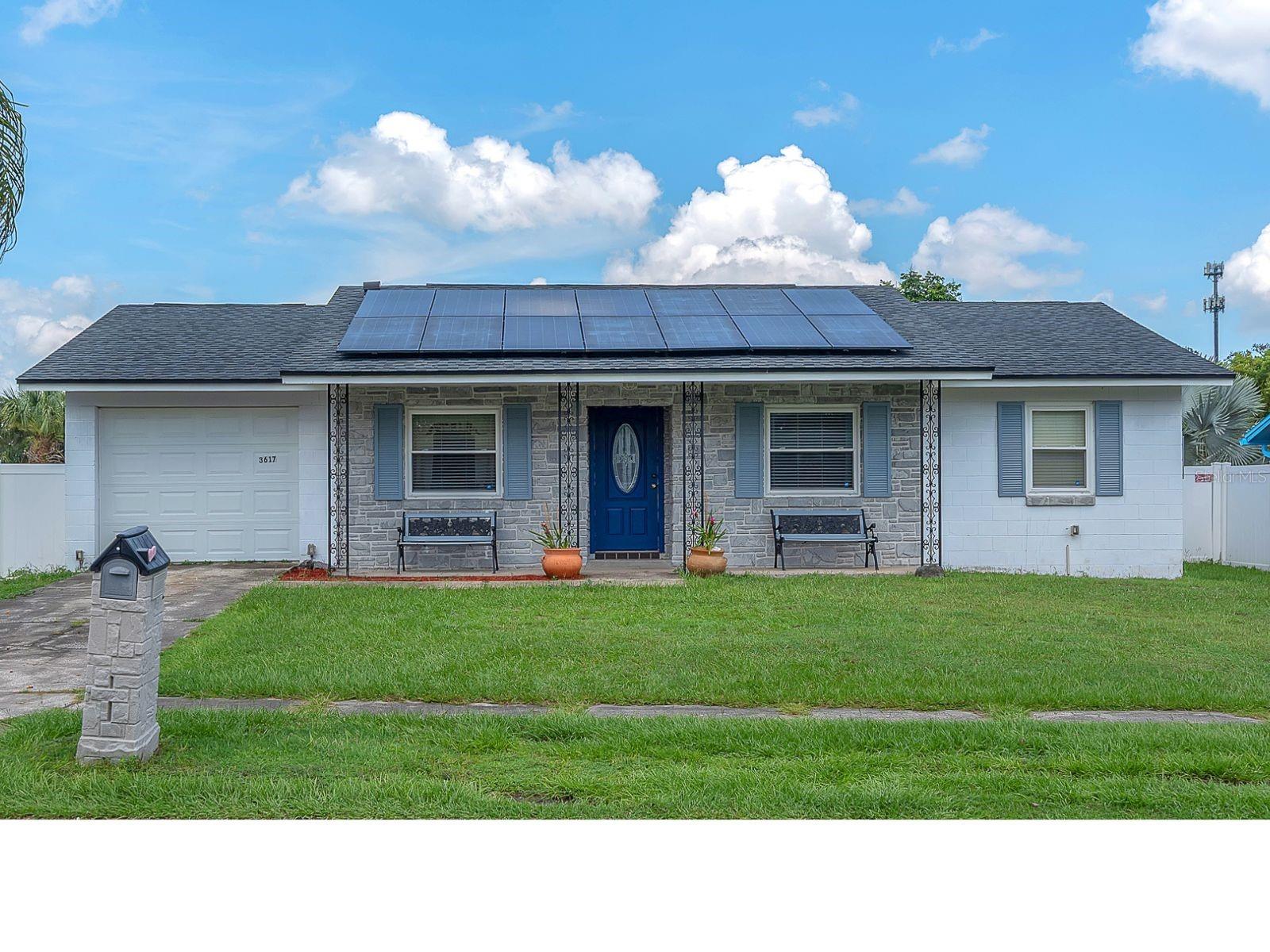 Located in the Southwood Hills neighborhood of Brandon, this well-maintained 3-bedroom, 2-bathroom home offers comfort, convenience, and peace of mind with several key updates—including a 2022 roof with cost-saving solar panels and a re-plumbed interior.
Step onto the welcoming front porch and into a thoughtfully designed home. The kitchen, located at the front of the house, features an efficient work triangle layout, a closet pantry for added storage, and a breakfast nook with table—included for the new owners. A convenient pass-through counter connects the kitchen to the spacious living room, making entertaining easy.
The living room boasts a cathedral ceiling and beautiful leaded glass French doors that allow abundant natural light to fill the space. The primary bedroom includes an en-suite bath with a walk-in shower, offering both privacy and functionality. 2 additional bedrooms and a guest bathroom with a tub/shower combination round out the tour of this home.
Step outside to the open patio and enjoy the large, fully fenced yard—perfect for gatherings, pets, or gardening. There is a large storage shed to store all of your toys and lawn equipment. The garage includes laundry and provides access to the side yard.
Additional Highlights:
2022 Roof + Solar Panels for energy efficiency, Re-plumbed for added peace of mind, No HOA or CDD fees, Security System, Secured Mailbox with key, and Vinyl Fencing.
Convenient access to major highways for easy commuting and close to shopping, dining, and Florida’s best beaches.
This home is move-in ready and perfectly situated for both everyday living and entertaining. Schedule your showing today!