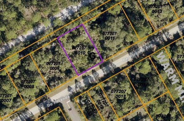 This residential lot that backs up to Deer Prairie Creek Preserve with over 70 miles of trails. Located in a quiet neighborhood minutes from Warm Mineral Springs. No deed restrictions or HOA fees. Excellent location, peaceful neighborhood, minutes from I-75 & Tamiami Trail! Convenient to Florida’s best beaches, golfing, public boat ramps, marinas, shopping, physicians, water park, Atlanta Braves Practice Stadium, Historic Riverfront Downtown Punta Gorda & Fishermen’s Village, and a short drive to Venice, Sarasota and Boca Grande, etc. All information deemed reliable, but not guaranteed; buyer to confirm all.