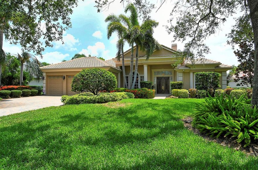 Architectural elegance abounds in this custom built Todd Johnston home in Silver Oak on Palmer Ranch* This home boasts over 3250 sq. ft. under air with totally private preserve views* 3 generous bedrooms with 3 & 1/2 baths* Centrally situated in the community with no road noise* Chef's delight kitchen with center island, wood cabinets & granite counters* Den, living room, dining room & guest bedroom all have wood floors, new carpet in main guest bedroom* Home has been recently re-plumbed* Living room features a stone front gas fireplace* Exceptional finishes to please the most discriminating buyers* Expansive screened lanai with heated pool/spa, paver brick decking & outdoor kitchen*  3 car garage* Silver Oak is Palmer Ranch's premiere executive hoke community with all custom built homes* Located on Palmer Ranch with easy access to the Legacy Trail, shopping, restaurants, golf & a short ride to Siesta Key Beaches* Furniture package available at separate cost*