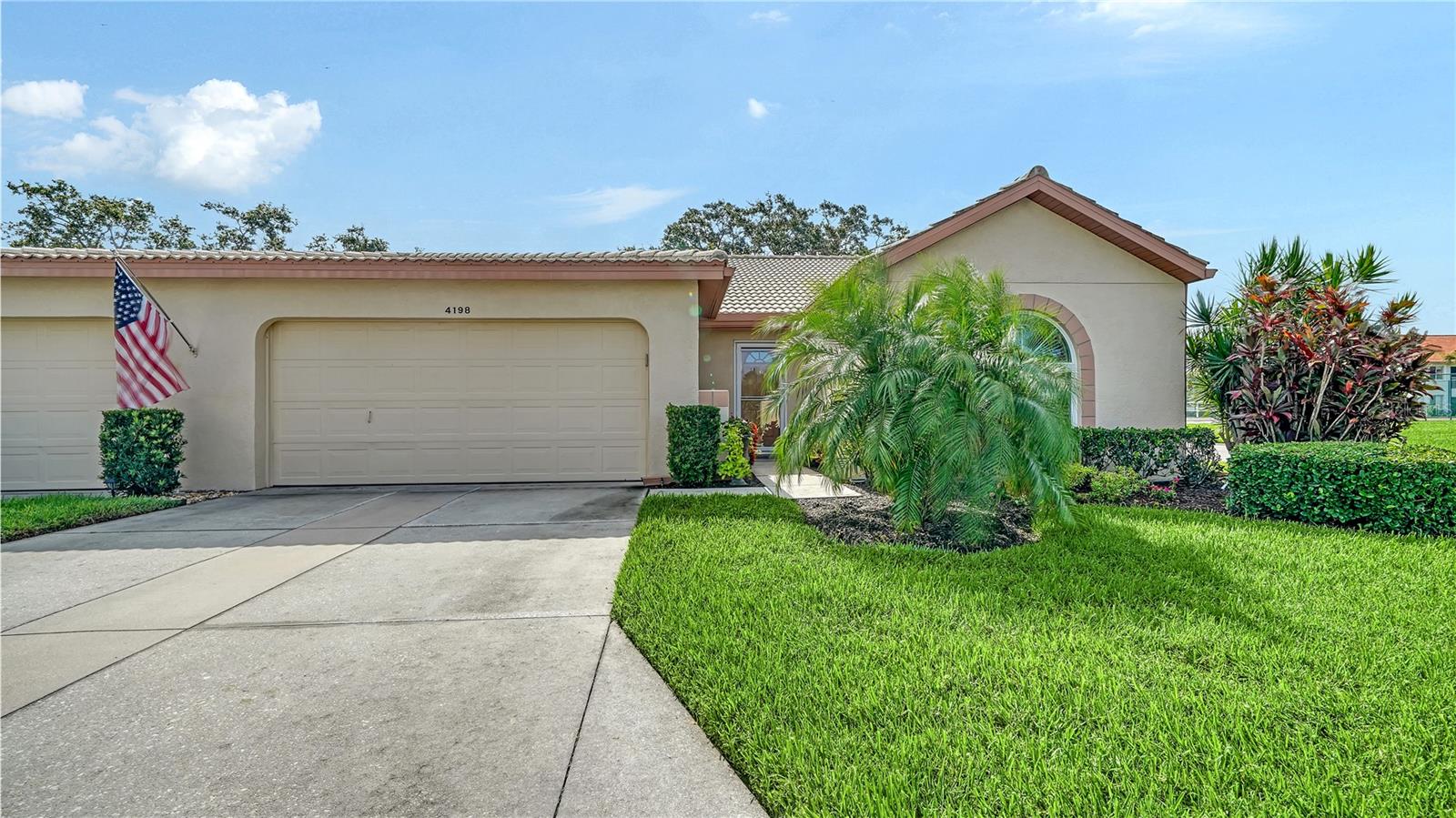 Hurricane? No Problem!
This home features Andersen and Pella impact-resistant windows, all newly installed in 2023 and 2024, along with retractable hurricane shutters protecting the lanai.
Inside, you'll find an open concept layout with engineered wood floors throughout, tile in the bathrooms and laundry room and 2 bedrooms and a den. A new Trane A/C was installed in 2022.
The spacious primary bedroom includes a cozy bump-out seating area and three closets. The ensuite bath offers dual sinks and a walk-in shower with glass enclosure.
Enjoy a bright, airy eat-in kitchen with a garden-view window above the sink, expansive cabinetry, and abundant storage. Sliding doors from both the kitchen and living room open to the lanai—perfect for morning coffee or a relaxing evening cocktail.
The den serves well as a home office, craft space, or extra guest room. The guest bathroom features a new enclosure and updated window treatments in 2024. New window coverings on most windows!
A newer roof and fresh exterior paint complete the updates.
Located just across the street from the Clubhouse, where you'll enjoy a pool, tennis courts, fitness center, shuffleboard, bocce ball, and a full calendar of social activities.
Close to Siesta Key Beach, shopping, restaurants and Sarasota Downtown Arts and Culture is just a short drive away!