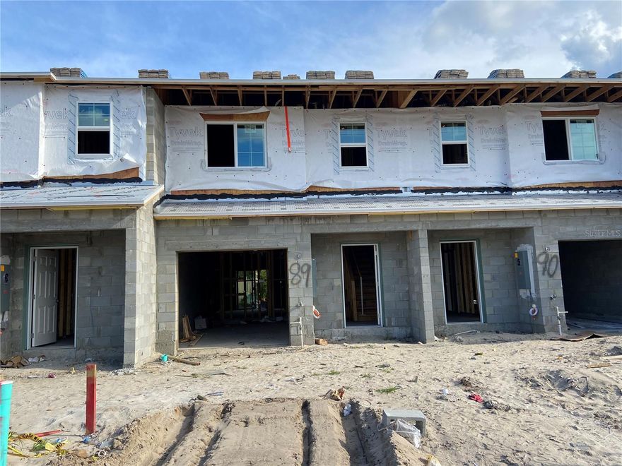 Under Construction. Brand New townhome for sale in the desirable Oviedo area! The Santa Rosa floor plan provides a
spacious open kitchen with large center island, complete with quartz countertops, 42"shaker style cabinets
with crown molding and a kitchen backsplash. A large great room is adjacent to the kitchen offering ample
space for entertaining. The first floor showcases 6 x 36 "wood look" tile throughout , a private 1/2 bath and
storage closet. 3 bedrooms and 2 full baths will be located on the second level. Other stand out features
include 9' ceilings on the first floor and 8' ceilings on the second level, 8' exterior doors, a loft, generous
closet and storage space. This is a 100% Energy Star 3.1 certified home which will equate to significant
savings on your utility bills and a lower cost of ownership. Additionally, this home will have a 10
Transferable structural warranty .