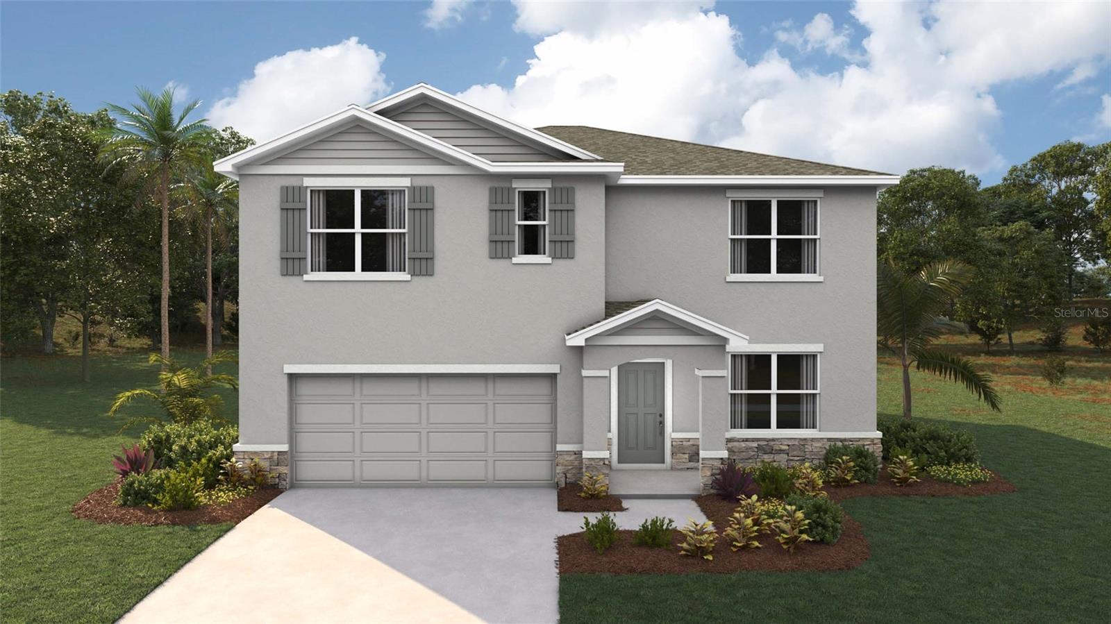 One or more photo(s) has been virtually staged. Under Construction. Elevate your lifestyle in this two-story home boasting 5 bedrooms and 3 bathrooms. The thoughtful design provides a perfect balance of functionality and style. The kitchen boasts a center island and stainless-steel range, microwave, and built-in dishwasher. The well-designed layout provides privacy with 5 bedrooms, while the 3 bathrooms showcase modern amenities. The primary bedroom has an ensuite bathroom and walk-in closets. The laundry room comes complete with a washer and dryer hook up. With ample room for entertaining, welcome to a home where each story unfolds to reveal the perfect blend of architectural elegance and practical living spaces. The state-of-the-art technology enhances convenience within the home. Pictures, photographs, colors, features, and sizes are for illustration purposes only and will vary from the homes as built. Home and community information including pricing, included features, terms, availability and amenities are subject to change and prior sale at any time without notice or obligation. CRC057592.