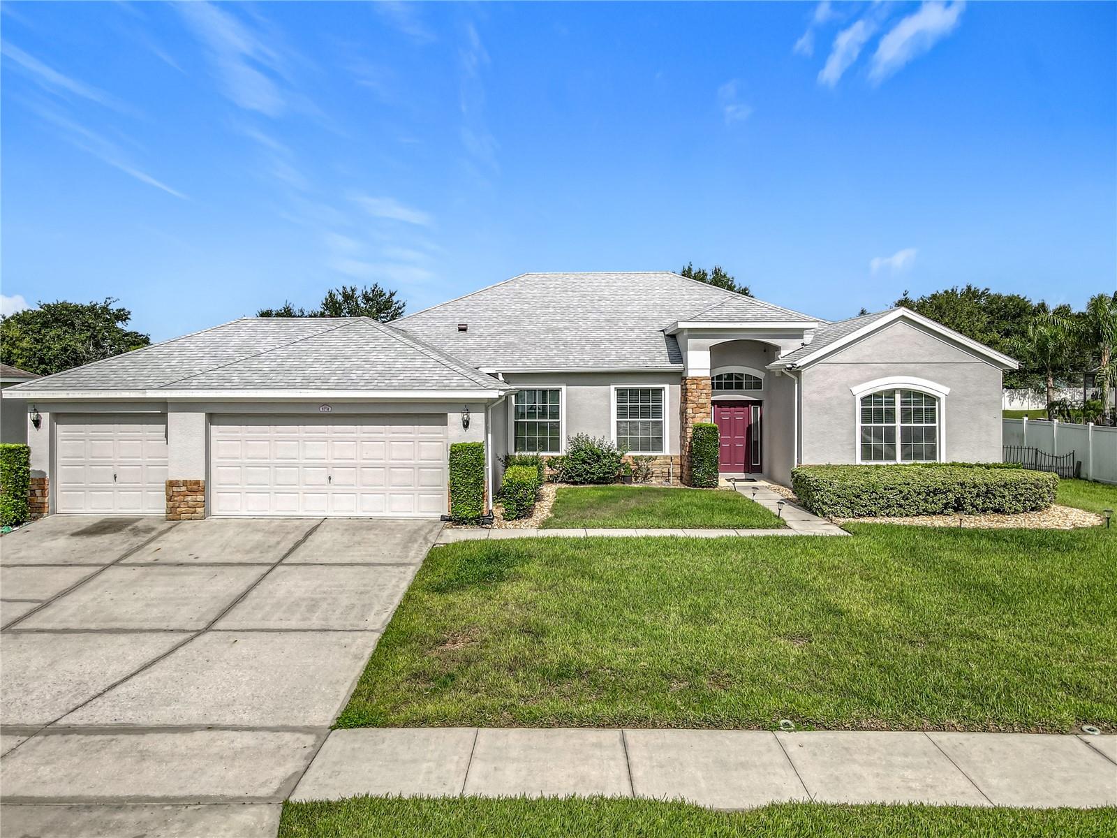 Tucked away in the highly desirable community of Hartwood Reserve, this beautifully maintained home offers peace and privacy just minutes from shopping, dining, and top-rated schools. Residents enjoy access to resort-style amenities, including a sparkling pool, tennis and sport courts, and a fully equipped fitness center. Step inside to discover a spacious 4-bedroom, 2-bath layout filled with natural light and contemporary finishes. The open-concept kitchen features sleek appliances, generous counter space, and modern tile flooring throughout perfect for casual evenings or lively gatherings. A versatile bonus room with oversized sliders opens to your private screened-in pool, creating a seamless indoor-outdoor living experience. Unwind on the screened lanai, savor your morning coffee, or entertain in the expansive backyard oasis. Pool and lawn service included for effortless living. Two pets up to 60 lbs welcome (additional pet fees apply). Whether you're hosting guests or simply craving a quiet retreat, this home offers the perfect blend of comfort, style, and convenience.