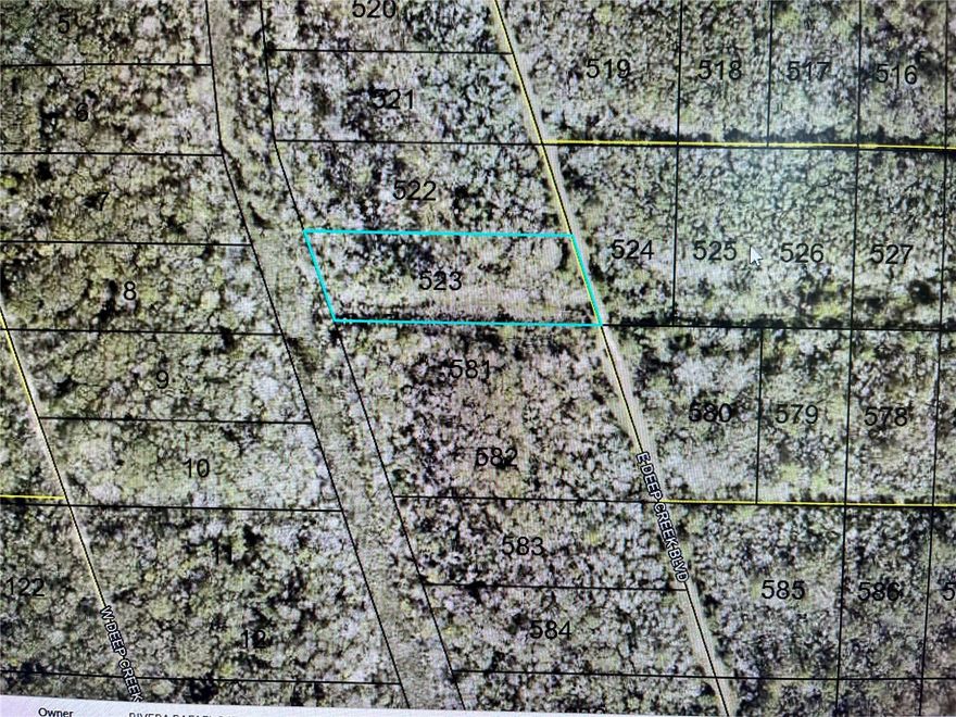 BUY AND HOLD OPPORTUNITY!!!!!
Investment property in Flagler Estates. Unimproved, wooded residential lot in Flagler County. Perfect for ATV'S or Bikes, Camping or for Investment Purposes. Back half of parcel appears to have wetland on the creek side. Buyer to do all due diligence prior to offer.