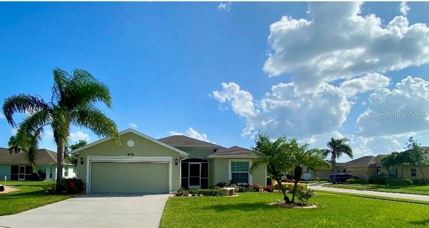 ****$6k Price Reduction****RARE opportunity to own this meticulously well-maintained ONE OWNER “DeSoto" model home in phase 5 of this PREMIER 55+ active community of Park Forest. Walking up to the home, you will be in awe of this well landscaped corner lot perfectly situated in a secluded cul-de-sac. Upon entering, you immediately feel serenity in this beautiful 1358 sq. ft. of living space, 3bd, 2ba, split-floor plan which allows your guests plenty of privacy. This home features many builder upgrades such as hurricane impact windows, granite throughout, 42" solid wood cabinets, extended tile in the showers. In addition, the home-owner added a number of upgrades including hurricane shutters on front door and patio, oversized screened lanai and front porch enclosure, tile throughout (NO CARPET), electric screen garage door, gutters and a BRAND-NEW ROOF, just to name a few improvements. The well laid-out kitchen offers a breakfast bar, island with cabinets and a pantry. The large living room leads into the dining area and the extended screened lanai making it perfect for entertaining or just relaxing and enjoying your morning coffee or evening cocktail. Adding to the charm and appeal of this home is the vaulted ceiling and a large bay window in the dining area creating a light and bright feel. The spacious main bedroom en-suite offers a walk-in closet, sliding glass door to access the lanai and a walk-in shower. After a long day of work or golf enjoy a game of pickleball/tennis/shuffleboard or simply take a dip in the large heated community pool or soak in the hot tub. If you are looking for more, Park Forest has a clubhouse, fitness center and scheduled activities. Bring your RV, Boat and Trailer because the community has an on-site storage facility. Feel like you are on vacation year-round with stress-free living in Park Forest a pet-friendly MAINTENANCE FREE community with low HOA's! The HOA includes gated security, basic cable, basic internet, irrigation, exterior lawn care (lawn mowing & landscaping). The Association paints the exterior of the home every 7 years and replaces the roof every 17 years. In less than 10 minutes you can enjoy golf courses, restaurants, Historic Dearborn Street, Farmers Market, Englewood Beach and Manasota Beach. Nearby is the Atlanta Braves Practice Stadium, the NEW Downtown Wellen Park and the famous Historic Downtown Venice. PARADISE living can be yours - throw the SNOW Shovels and Boots away, grab your Golf Clubs or BEACH Bag and Flip Flops. CALL ME TODAY FOR A PRIVATE SHOWING! Some furnishings can be purchased under separate contract.