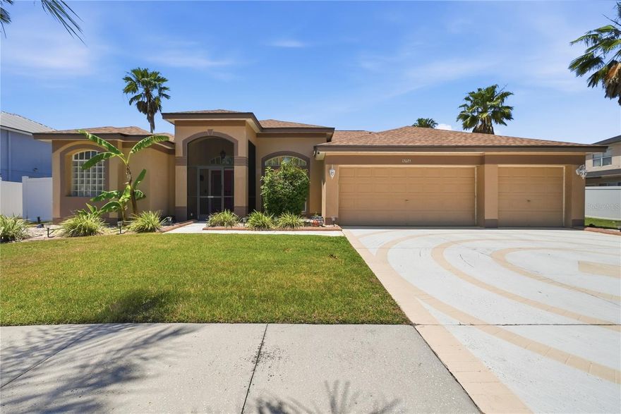 INCREDIBLE MILLION DOLLAR VIEWS OF THE POND AND 5TH HOLE ON GOLF COURSE ~ POOL HOME ~ LOW HOA ~ NO CDD ~ ROOF 2024 ~ HOME GENERATOR ~ LARGEST LOT IN SUMMERFIELD ~ CAN BE SOLD FULLY FURNISHED ~ Welcome to 12025 Pennfield Place in the highly sought-after Summerfield community of Riverview—where upgrades, location, and lifestyle come together in one exceptional property. This move-in ready home sits on one of the largest lots in the neighborhood and showcases a truly rare “million-dollar” view—enjoy your private pool overlooking a peaceful pond and the 5th green beyond.

Step inside to a beautifully updated interior featuring newer luxury vinyl plank flooring throughout, creating a seamless, modern look with no transition strips. Fresh interior paint in a stylish Clark + Kensington palette, crown molding, and updated lighting in the kitchen, dining, and formal areas elevate the home’s overall feel.

The kitchen is a true showstopper, complete with top-tier quartz countertops, a custom backsplash, and a massive island—perfect for entertaining or everyday living.

Designed for Florida living at its finest, nearly every door in the home leads out to your private outdoor oasis. The inground pool features an 8-foot deep end, built-in steps, and a tranquil waterfall, all enclosed within a screened pool cage—ideal for year-round enjoyment.

This home also offers peace of mind with major system upgrades, including a new roof installed in 2024 with a waterproof self-sealing membrane underlay. A 12,000-watt Duromax dual-fuel generator (only 30 hours of use) is professionally wired to power the entire home during outages and includes propane tanks providing approximately one week of fuel. Hurricane-reinforced garage doors with LiftMaster MyQ openers add both security and convenience.

Additional features include a six-zone sprinkler system with timer for easy lawn maintenance.

Top Features of the Home:

New roof (2024) with waterproof self-sealing membrane underlay
Newer luxury vinyl plank flooring throughout (no transition strips)
Upgraded kitchen with quartz countertops, backsplash, and large custom island
Inground pool with 8’ deep end, waterfall, and screened enclosure
12,000-watt Duromax dual-fuel generator wired for whole-home use
One of the largest lots in Summerfield
Unmatched view: pool ? pond ? golf course (5th green)
Hurricane-reinforced garage doors with LiftMaster MyQ openers
Fresh interior paint (Clark + Kensington) with crown molding
Updated interior lighting in main living areas
Six-zone sprinkler system with timer

Enjoy access to resort-style amenities, including two community pools, indoor and outdoor basketball courts, pickleball courts, a fitness center with weight and cardio rooms, playgrounds, and more.

Perfect for first-time buyers, those looking to downsize, or as a second home in Florida, this property offers incredible value in one of Riverview’s most convenient and amenity-rich communities.

This home is priced to sell—schedule your private showing today before it’s gone!