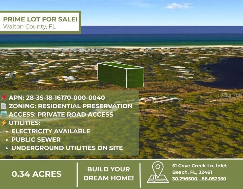 Photo of 51 Cove Creek Lane, Inlet Beach, FL 32413 (MLS # TB8494025)