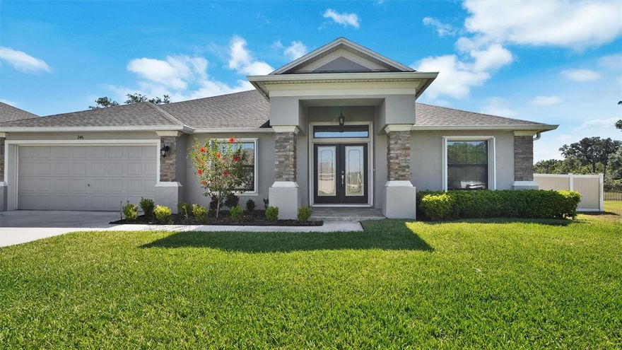 Discover this beautiful 4-bedroom, 2-bath residence offering 2,224 sq ft in a secure gated community. The home features a 2-car garage, washer & dryer, and an open layout ideal for both living and entertaining. Step outside to your private retreat: a heated pool, spacious backyard, and plenty of room for pets. Includes solar panels, a Tesla Powerwall, and an electric vehicle charger. Minutes to LEGOLAND® Florida Resort for year-round family fun. 
      Nearby Lakeland features Frank Lloyd Wright architecture at Florida Southern College, Hollis Garden, and lakeside walking paths. U.S. Highway 17 runs through Eagle Lake, providing direct access to Winter Haven to the north and Bartow to the south. State Road 540 (SR 540) lies nearby and connects to Lakeland, the Polk Parkway, and Interstate 4. County roads and local arteries including Eagle Lake Loop Road and Gilbert Street place you within easy reach of the city grid. 
      Eagle Lake Elementary School (PK-5) is located nearby on Crystal Beach Road. Pinewood Elementary School (PK-5) in Eagle Lake, also easily accessible. Lake Region High School (grades 9-12) is the local public high school at 1995 Thunder Road.