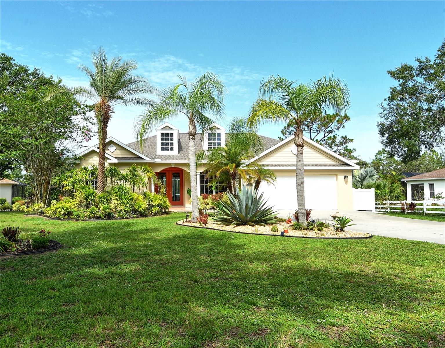 TRUE boating water in Mill Creek! Yes, you can have your boat in your backyard without so much of the traffic and weather exposure of the coastline areas. This high-and-dry home in the east-of-interstate community of Mill Creek is one of only a handful that have true small-craft access to the Manatee River and all the boating attractions beyond – beaches, Gulf of Mexico, fishing – you name it! Straddling almost an acre among old oaks, vibrant palms, fruit trees and a huge community pond in front, this seldom-available waterfront lot combines the best of country living with the boating lifestyle. Soaring ceilings, large kitchen, and open-plan living space are wrapped around a pool and outdoor living area worthy of a resort getaway, with its pavered spa and bar area. The split-bedroom layout gives the owners’ suite plenty of privacy, and the 4th bedroom/3rdbath are ideally situated as a private wing for in-laws, teens, or longer-term guests. Brand-new roof and gutters plus freshly painted exterior promise years of security and trouble-free pleasure. On the inside, the owners added reverse osmosis water treatment in the kitchen and UV air sanitizing for the whole house. And at the back of the lot, past native plantings and your garden shed, is the biggest bonus: 70 feet of waterfront with large dock on the broad waterway leading to the Manatee River. Take in the wildlife from your rocking chair or get busy with your boats. You’ve got miles of water to explore, whether your passion is saltwater to the west or endless freshwater kayaking and canoeing to the east. Mill Creek is close to shopping, restaurants, and medical facilities, and I-75, and just 20 minutes to University Town Center and 30 minutes to Sarasota-Bradenton International Airport. There isn’t another one quite like it, so come make 730 137th St NE yours: a special place to come home to for a lifetime!