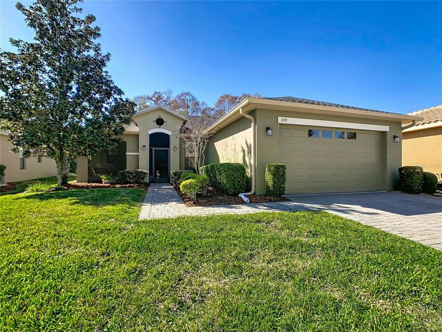 You're going to love this OPEN CONCEPT PORT ROYAL model on a CONSERVATION lot in the Valencia subdivision of Solivita! Well maintained and spotless. **See the FULL LENGTH VIDEO on Tour Link 1.**UPGRADES INCLUDE** HOT WATER HEATER new in 2024. ROOF new 2018. HVAC new 2017. 8' doors, 5 1/2" BASEBOARDS & ROUNDED CORNERS throughout. CERAMIC tile in Foyer, Great Room, Dining Room and Kitchen. NEW CARPET in 2024 in Bedrooms & Den. Foyer & Kitchen have WAINSCOTING-type accents. Front Entry and Lanai are SCREENED. Kitchen features CORIAN counters, NEW STAINLESS STEEL APPLIANCES in 2024, PULL-OUT drawers in lower cabinets, CROWN MOLDING on upper cabinets and RECESSED LIGHTS. Den includes a MURPHY BED & wall-mounted TV. Primary Suite has BAY WINDOWS and includes a TV. Primary Bathroom has a CORIAN counter with DUAL SINKS, a walk-in shower with safety bar and a linen closet. Laundry Room has shelves over the washer & dryer. LANAI is SCREENED and has beautiful CONSERVATION VIEWS!. Garage floor is painted with EPOXY. ***Solivita is an active adult 55+ community located in Kissimmee, Florida. It is approximately 50 minutes from Disney World & the Orlando International Airport. Solivita has a total of 5,470 homes. Approximately 10,000 - 11,000 people live in Solivita during the winter while approximately 7,500 live in Solivita during the summer. Enjoy your active years in this piece of paradise. Solivita's amenities include: - a manicured SOFTBALL diamond & field - 36 holes of CHAMPIONSHIP GOLF that can be played by joining the Stonegate Golf Club or paying as you go - 2 STATE of the Art AMENITY centers with updated exercise equipment, yoga studio & meeting rooms - 3 restaurants - 14 HEATED POOLS - 17 PICKLEBALL courts - 9 TENNIS courts - 4 BOCCE BALL courts - 4 SHUFFLEBOARD courts - 3 HORSESHOE pits - a BILLIARDS room - miles of bike paths - 2 DOG PARKS (Small & Large Dogs) - Corn Hole - Tot Lot PLAYGROUND - COMMUNITY GARDEN - over 250 resident clubs. The HOA: - maintains the LANDSCAPING & IRRIGATION systems in the common areas as well as at individual homesites - maintains the roads throughout the community - PROVIDES SECURITY with gate guards and mobile patrols including the Polk County Sheriff - allows AUTOMATED GATE ACCESS for residents via license plate readers - provides residents with Fiber Optic Internet & TV service.***Poinciana Lakes Plaza is a MAJOR NEW SHOPPING CENTER that opened directly across from the Solivita Main Gate in Summer of 2024. It features Sprouts Grocery, TJ MAXX, Ross, Burlington, Rack Room Shoes, 5 Below, Ulta, Outback, First Watch, 5 Guys, Urgent Care, Dentist, TD Bank, Petco & Hair Cuttery PLUS MORE TO COME.***