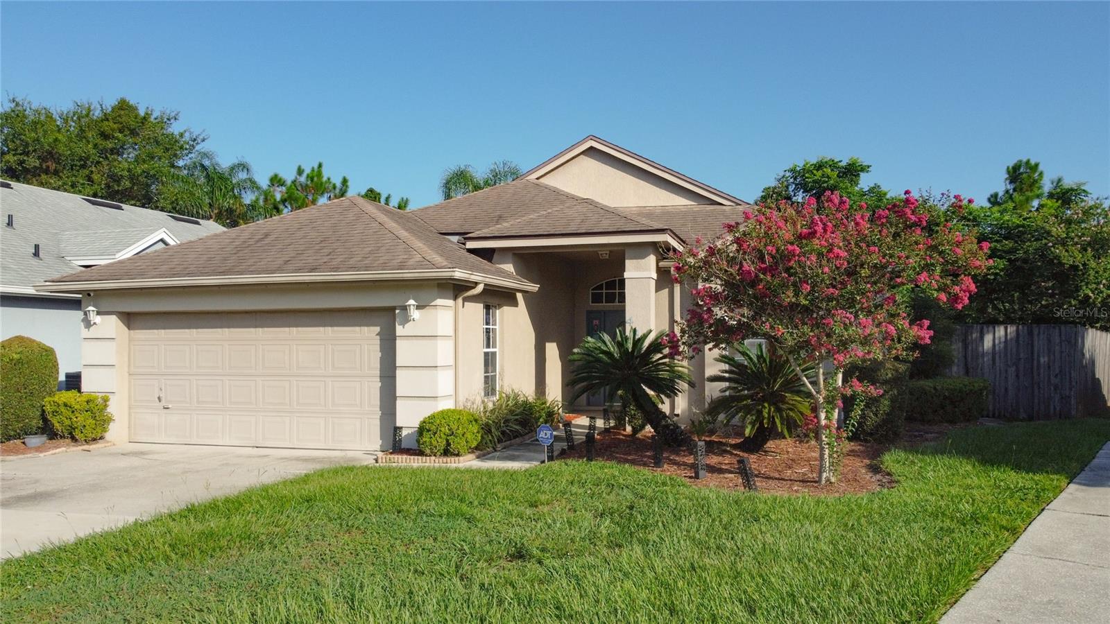 Welcome Home! This gem in Chase Groves is ready for its new owner. Entering the foyer you are greeted by the large living/dining combo room with high vault throughout, the kitchen and family room to the rear. The primary bedroom is to the rear of the home, split from the two guest bedrooms and guest bath. The kitchen includes ample counter space and storage! As well as a kitchenette for those cozy meals. Inside laundry too! There is also a lovely oversized screened patio to enjoy those Florida evenings, and a large fenced back yard! Chase Groves is conveniently located right of 46A near the 417, with simple access down to UCF, over to I-4, or north and east to the coast - 30 minutes from the beach!