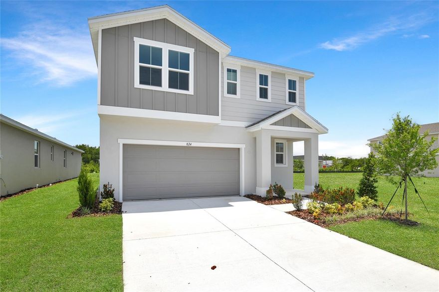 *SPECIAL FINANCING AVAILABLE* On the main floor of the beautiful Laurel plan, you’ll find a spacious great room and an open dining room that flows into a well-appointed kitchen with an immense island and a corner pantry. A powder room and a covered patio round out this floor. Upstairs, discover a central laundry and a luxurious primary suite boasting a private bath and oversized walk-in closet. This home will be built with an extra bedroom. Upgrades include Elevation B, second sink to master bath, optional windows in great room, upgraded white cabinets w 42" uppers to kitchen, white quartz countertops in kitchen and in guest bath, video doorbell, smart thermostat and garage door opener, ceramic tile floors, Coach light pre-wire and a single bowl kitchen sink.  **Special financing + up to $17K in Flex Funds on quick move-in homes OR opt for just the Flex Funds and get up to $35K toward homes that can close in a timely manner. Options may vary by community, offers are available for select homes on a first-come, first-served basis. Contact builder for more information!