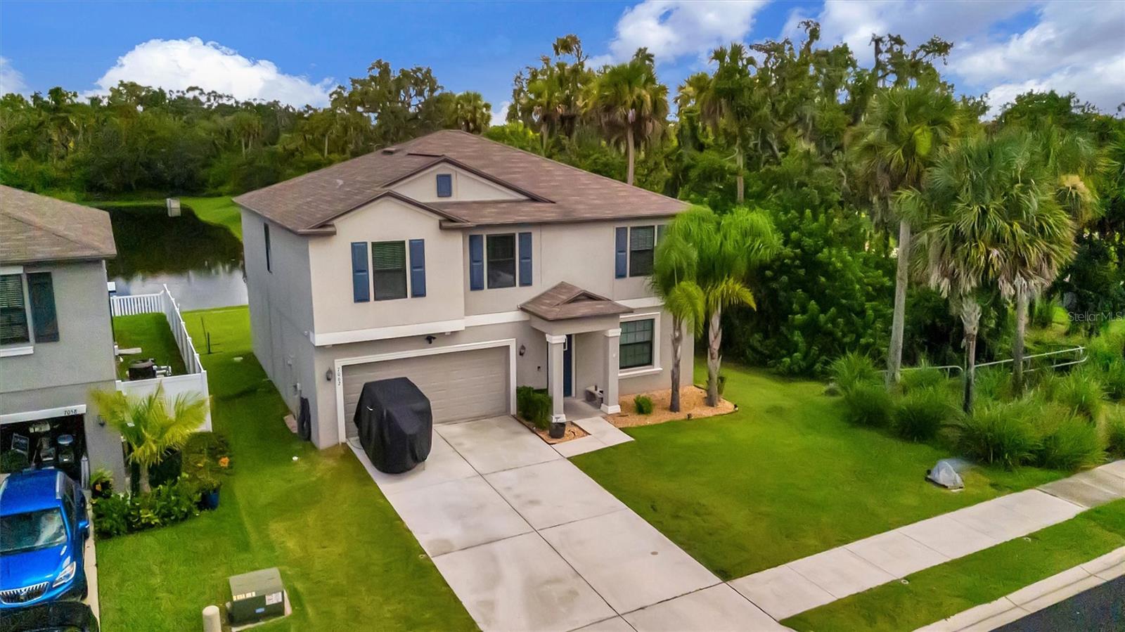 THE LIST PRICE REPRESENTS THE OPENING OFFER AMOUNT (NET TO SELLER). AGENTS - PLEASE VIEW REALTOR REMARKS IN THE MLS.
Welcome to Your Perfect Florida Retreat! Nestled in the desirable Old Mill Preserve community, this beautifully maintained 4-bedroom, 2 1/2-bathroom home offers the ideal blend of comfort, style, and convenience. Built in 2018, this move-in-ready residence downstairs features an open-concept layout with modern finishes throughout, including sleek tile flooring in the main living areas and a spacious kitchen with stainless steel appliances, granite countertops, and a large center island - perfect for entertaining. A flex room provides extra space for an office, library, more storage or even a possible future bedroom. Step outside overlooking a private backyard with serene pond views - ideal for relaxing evenings or morning coffee. The upstairs floor plan provides privacy for the primary suite, which boasts a walk-in closet and an en-suite bath with dual sinks and a walk-in shower. Laundry room on the second floor, bonus room along with 3 additional bedrooms. This gated community with low HOA fees and no CDD! Conveniently located just minutes from I-75 and I-275, you'll enjoy an easy commute to St. Pete, Tampa, Lakewood Ranch, Bradenton, Sarasota, and the beautiful Gulf beaches. Whether you're a first-time buyer, downsizing, upsizing or looking for a vacation getaway, this home checks all the boxes!
Please schedule all showings online via Showing Time.
Offers will be accepted through Thursday, July 31, 2025 at 3:00 pm.
AT SELLER'S DISCRETION, AN OFFER MAY BE ACCEPTED AT ANY TIME.
