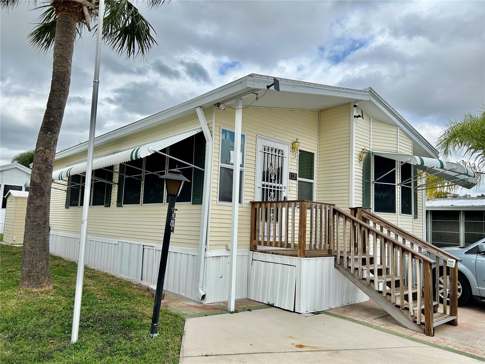 Come and be part of the active, friendly 55+ Avion Palms community located in the charming town of Bowling Green! This 1 bedroom, 1.5 bath home is ready to move in and features an open floor plan that is bright and airy. All kitchen appliances are included, as well as the washer, dryer, outdoor storage shed and a generator. Some furniture may also be included. A new rubber roof was completed in 2021. The annual HOA fee includes water, sewer, trash removal and use of the clubhouse, kitchen, laundry facilities, woodworking shop, shuffleboard court and heated pool. A peaceful pond with fountain graces the east side of the park, perfect for enjoying a quiet moment or two. You can be as busy as you would like, choosing from a full schedule of bingo, exercise and craft classes, potlucks, music, Bible studies and chapel. *Note: The property has a contract for lease from December 2025-February 2026, which will transfer to a new owner upon closing.
