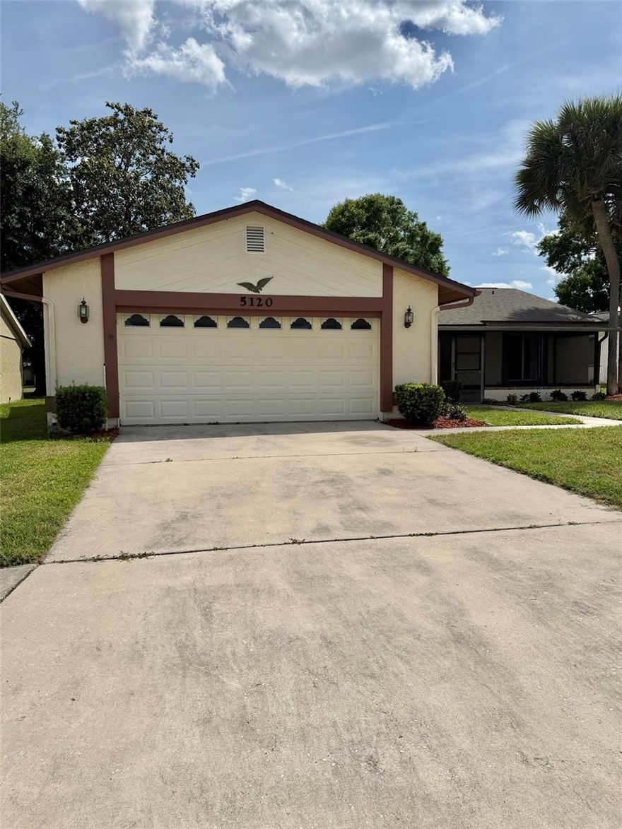 Beautiful home in the heart of everything that Orlando offers! 5 minutes to SeaWorld; 10-15 minutes to Universal Studios, Walt Disney World, or Orlando International Airport. Step through the front screened-in patio into the extremely open floor plan, where the living, dining, and eating areas flow together in the hub of the home. The quaint and modern kitchen has a breakfast bar, plus there is still plenty of space in the great room for a full dining room table. Both bedrooms are on the north side of the home, at opposite ends of a hallway. Updated bathrooms, kitchen with granite countertops and stainless steel appliances, ceiling fans in every room. No rear neighbors, the large enclosed porch overlooks a vast green open area where you can be at peace and connect with nature. The HOA includes lawn maintenance, a Clubhouse, tennis courts, a pool, a hot tub, shuffleboard, pool tables, and lawn service. The roof was replaced in 2024, a new water heater was installed in 2024, and repiped in 2009. Conveniently located near I-4, 528, and 417. Downtown Orlando, OIA, Parks & shopping. Move in & enjoy!