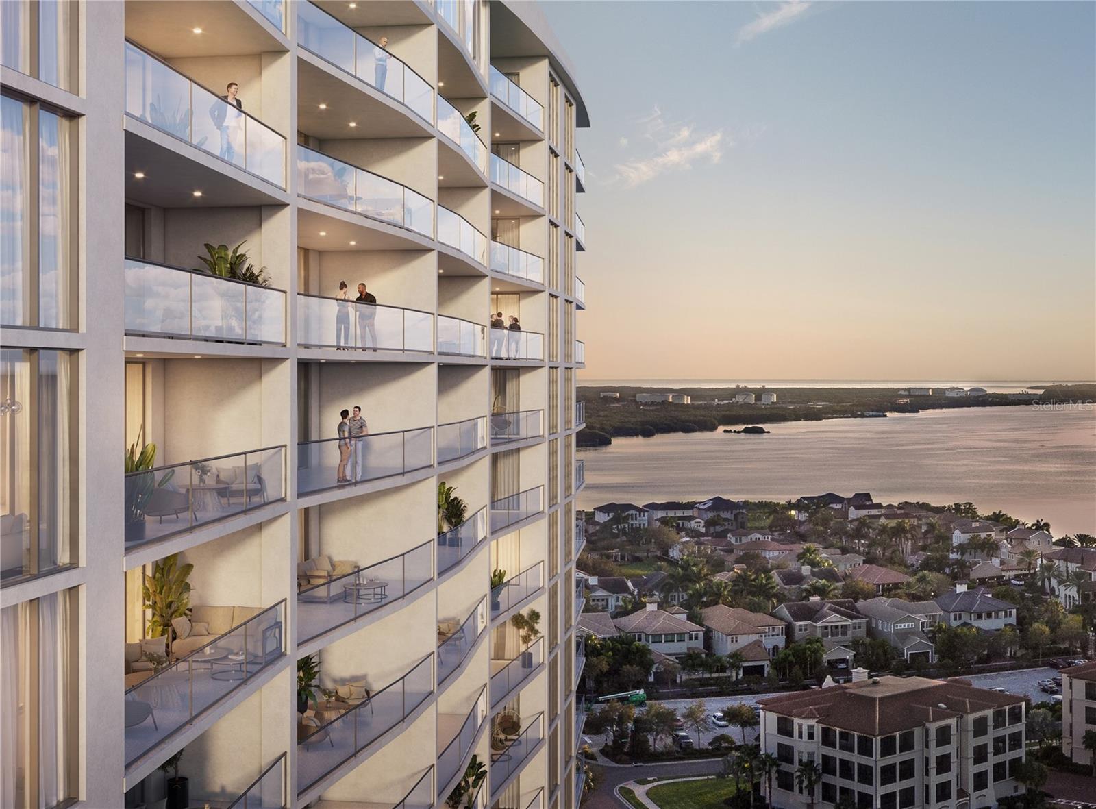 Under Construction. Introducing AQUA at Westshore Yacht Club on the grounds of the exclusive gated waterfront community in South Tampa. Residence #303 a 3 bedroom, 3.5 bath plus a den with 2,356 Sq. Ft and an additional East facing terrace accessed from the 3rd bedroom. Westshore Yacht Club’s newest residential tower: standing 17 floors, offering 77 luxurious condominium residences with sweeping sunset views and sunrise city views. Secure fob private elevator that opens into your private entry foyer. Interiors boast the finest finishes such as Italkraft premium cabinetry, quartz waterfall countertops, large format porcelain tile, Sub-Zero and Wolf appliances with induction stove top. Wide-open sun filled living and dining rooms with floor to ceiling windows and sliders accessing the West facing terrace, offering amazing sunset and Bay views. Generously sized Owner’s Suite enjoys 2 walk-in closets, spa-inspired Owner’s bath with large walk-in-shower and freestanding soaking tub, private lavatory enclosure, 2 separate vanity locations with premium fixtures. Amenity rich, the building features a rooftop sky pool with bay views and private cabanas, with breathtaking views of Old Tampa Bay, plus a 3rd floor pool with spa, outdoor grilling station and lounge area. Spacious and elegantly appointed club room with conversational seating areas, sports lounge and billiard area and private dining room. State of the art golf simulator, theater with plush seating, private offices, children’s playroom and 2 fully furnished guest suites. Bay Front fitness center on the 17th floor with yoga and spin room. Climate controlled storage for each residence on the same level. Residents and guests will be welcomed by valet attendant under the covered porte-cochere entrance leading to the residential lobby, with signature ceremonial staircase that leads to the second floor lounge library. 24/7 staffed lobby, on site property manager and service personnel ensure an effortless lifestyle. Westshore Yacht Club is South Tampa’s premier unique Gated waterfront community, boasting the exclusive members-only Bay Club and Marina, 149 boat slips, two resort style swimming pools, outside Tiki Bar, and indoor fine dining, 806 Sunset bar, Day Spa, fitness center, community, and dog parks. All this and only 30 minutes to the beaches, 15 minutes to downtown Tampa and St. Petersburg, as well as Tampa and St. Pete Airports, and all the restaurants & shopping Tampa Bay has to offer.
AQUA offers a stunning amenity package… Including free-flowing pools, private resident’s lounge, 3 rooftop sky pools, state of the art fitness, private screening room, pickleball in future phases and so much more! This indulgent lifestyle is all included at AQUA. Combining this with an optional membership to the Bay Club, AQUA stands out as one of the most enviable lifestyles in all of Tampa at a price point that can’t be matched by any other development in the Tampa area! For a limited time, Westshore Group is offering a 1 year membership to the Bay Club included in the price, as well as other incentives. Come and explore our sales gallery and take a tour of the last available site at Westshore Yacht Club… Discover the AQUA difference!