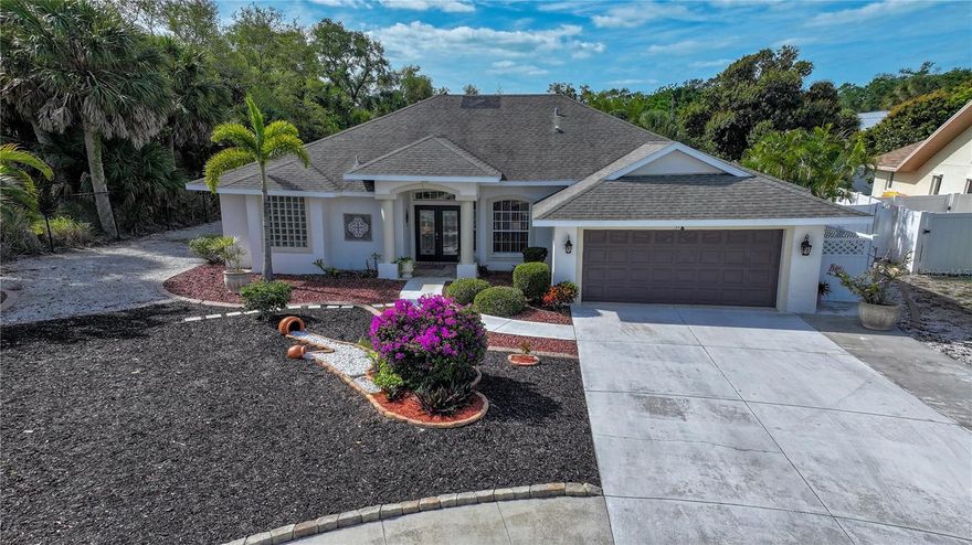 Experience luxury living in this 4-bedroom, 3- bathroom oasis with stunning views of a 15’ x 30’ pool from every room. A spacious master bedroom with French doors opens to the pool area, showcasing a claw-footed tub, separate shower, and two walk-in closets. The gourmet kitchen features a 9’ x 5’ island, coffee/wine bar, and ample cabinet space. Step outside to a screened pool area 10’ x 27’with a covered lanai and a charming paver deck under a wooden trellis. Located in Sorrento Bayside between Sarasota and Venice, enjoy proximity to Nokomis Beach (3 miles), the North Jetty (great fishing area), Oscar Shear Park (campground and hiking), Legacy Trail, SMH Laurel, close to Interstate 75, waterfront restaurants, and Pine View School! Embark on a lifestyle of leisure, entertainment, and coastal charm of Casey Key. Close by marinas to keep your boat, jet ski or kayak (rentals available). Venice and Sarasota offer many varieties of restaurants, The Venice Theatre, The Also Theatre, host of many parades and events throughout the year as well. Bedroom Closet Type: Walk-in Closet (Primary Bedroom). NEW ROOF and NEW A/C July 2024!
