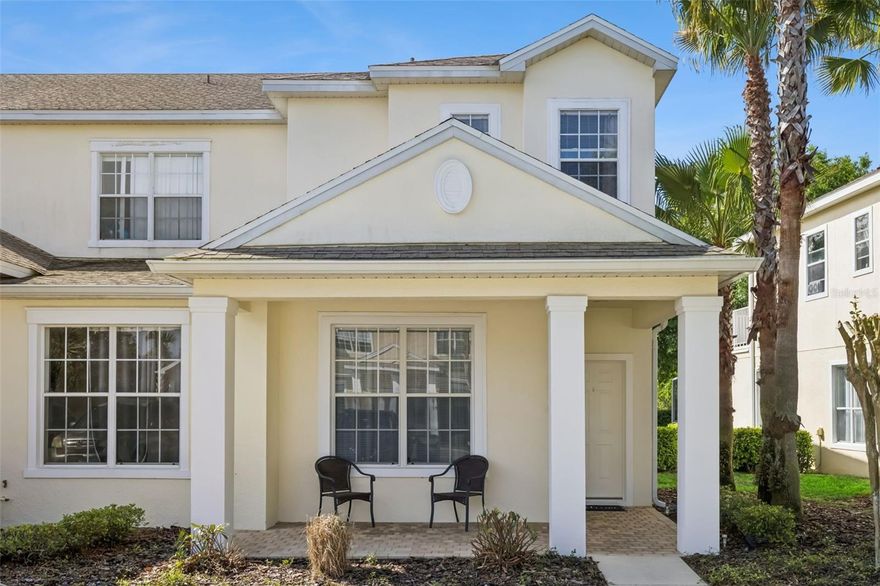 Welcome to 17516 Blessing Drive in Clermont—a beautifully maintained 3-bedroom, 3-bathroom townhome offering comfort, flexibility, and an ideal location just minutes from Walt Disney World. This thoughtfully designed floor plan features a spacious primary bedroom and secondary bedroom on the second floor, along with a convenient upstairs laundry area. The third bedroom is located on the first floor and can easily function as a private home office, guest suite, or flex space. Each bedroom includes its own en-suite bathroom, providing privacy and convenience for all. The main living area opens to an inviting lanai featuring a private pool—perfect for relaxing or entertaining just steps from the kitchen and living space. The primary suite also features a private balcony accessed through sliding glass doors, offering a peaceful retreat. Located in a quiet, well-maintained community with, this property is ideal for a primary residence, first-time homebuyer, or downsizing opportunity. Don’t miss your chance to own in one of Clermont’s most convenient locations—schedule your private showing today!