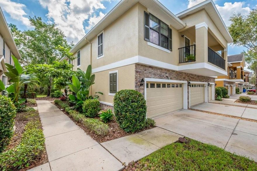 GATED FISHHAWK COMMUNITY! Maintenance free living on a Premium CONSERVATION Homesite boasting private wooded views from nearly every room! Located inside a quiet, gated community, this END UNIT townhome features THE BEST backyard view in the community, teeming with wildlife like deer, mallards, even peacock sightings! A wonderful design boasting just under 1800sqft of living space featuring 3 bedrooms, 2 1/2 Baths, a Large Great Room (with 2 sets of sliding glass doors), Gourmet Kitchen and an Over Sized 2 Gar Garage! Upgrades and Improvements include – New Paint Inside/Outside, New Luxury Vinyl - 1st Floor, New Carpeting - Stairs and 2nd Floor, New Ceiling Fans in all bedrooms, New Hallway Lighting, Master Bath - New Faucets, Sinks and Lighting, 2nd Bath - New Faucets, Vanity, Sink and Lighting, Downstairs Bath - New Faucets and Lighting, Laundry Room – Lighting/Cabinet/Shelving, Kitchen - New Single Bowl Sink/Faucet/ New Garbage Disposal / New LED Lighting, Garage - New Paint, Floor Molding and Polyurethane Flooring, Living Room/Dining Room - New Blinds, Air Ducts Cleaned, New Fire Detectors, Dining Room - New Lighting,  Living Room - New Ceiling Fan, Doorway lighting, New Digital Door Lock.  The utility room offers a separate washer and dryer room and ample storage inside the house PLUS you will find a convenient guest ½ bath on the first floor! Fishhawk has the best schools in Hillsborough county, and you're conveniently centered between them. Speaking of convenient, you're just steps away from a Publix Shopping center featuring Canopy Road Cafe and Way Back Burger. The Fishhawk community has great amenities for families. Live in the Resort Style Community of Fishhawk Ranch with on site A rated schools, world class amenities (phase 1, 2 & 3), Park Square shops, four pools, water slide, fitness centers, pickle ball, skate park, Sports Complex, Hartline Bus to MacDill AFB and miles of hiking/biking trails. Advancing the ideal of New Urbanism, Community features distinctive architecture in a unique small town setting. This Home Sweet Home is located just minutes to shopping, restaurants, MacDill, Downtown Tampa, Golf Courses, the Magic of Orlando Attractions and Sugar Sand World Class Beaches! Call Today to See this Spectacular Home in Person!!Call Today to see this Spectacular Home in Person - You're going to LOVE IT!