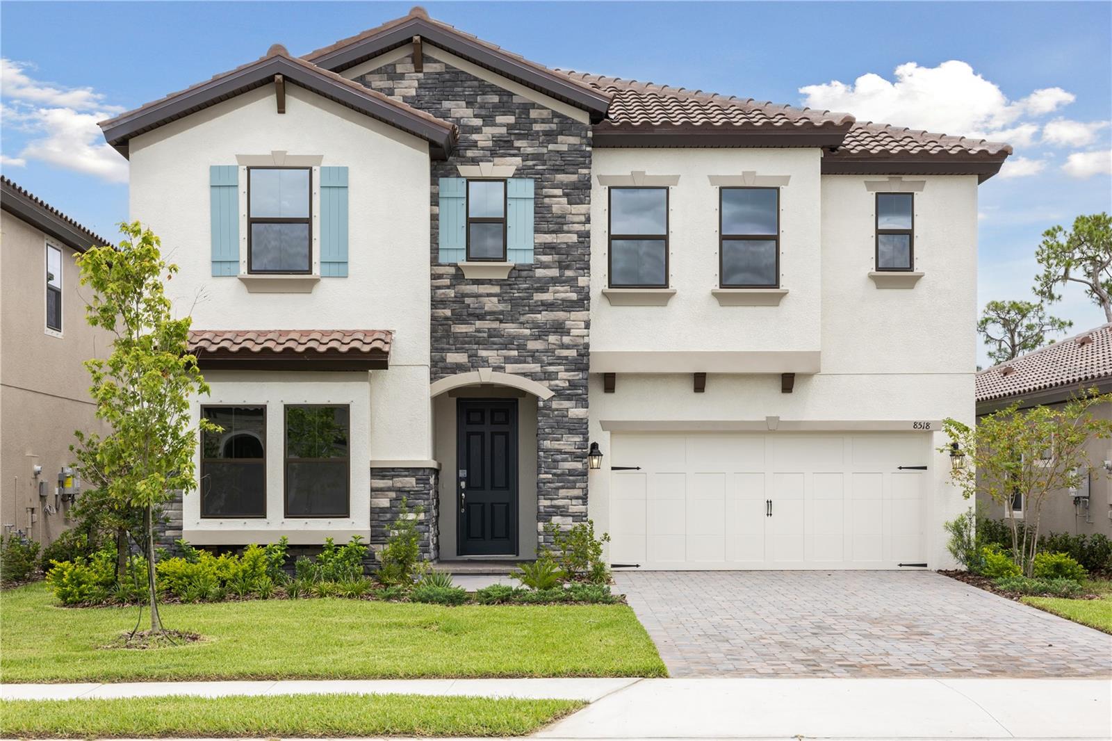 Pelican -
This Pelican Quick Move In home is Ready Now! This home features Sonoma Stone cabinets, Frost Whte MSI Quartz counter-tops, Polaris Plus LVP flooring, and more. The Pelican is a refreshing, open floorplan that is just perfect for entertaining! The gracious foyer invites you to the grand room, spacious kitchen and café which overlooks the covered lanai. A formal dining room, and secondary bedroom and bath complete the main level of this floorplan. Upstairs features a large bonus room that leads to 3 spacious secondary bedrooms. The owner's retreat is tucked away at the back of the second story. The Master bath features a walk-in shower, tub and oversized walk-in closet. A convenient and spacious laundry room can be found in this level as well. Discover Crosswind Ranch, residents will enjoy a community pool and cabana, pocket parks, and scenic water and conservation views throughout.