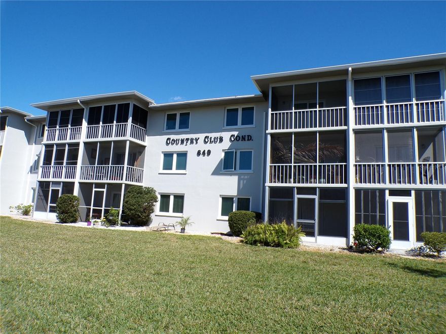 Live the island life in this 2 bed 2 bath condo in Country Club Condominiums an active 55+ community on the island of Venice.  You will enjuoy the convenience of dining and shopping within walking distance.  This condo consists of 2 suites, each bedroom has its own bath and walk in closet and the entire unit has ceramic tile floors.  The end unit location provides more natural light with additional windows in each bedroom.  Located one block from the Venetian Waterway Trail that connects to the Legacy Trail, this place is perfect for the bike enthusiast or joggers.  Water and cable are included and the laundry is just steps away and does not require quarters.  This unit is being offered furnished or unfurnished.  Enjoy the sunsets from your screened lanai or be at the beach in about 1 minute.  A great Island location, make this your Paradise destination.
