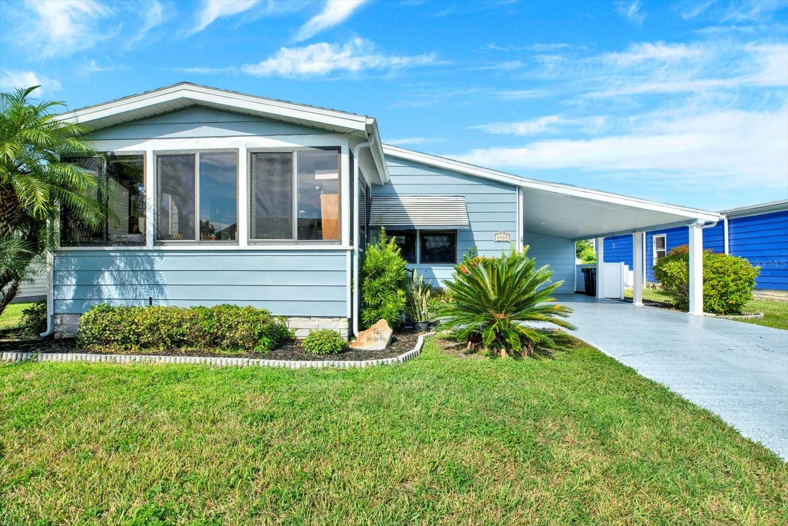 Welcome to easy Florida living in the sought-after Colonnades, an active adult community in Lakeland. This bright and welcoming 2-bedroom, 2-bath manufactured home offers a smart layout and a sunny Florida Room that’s perfect for sewing, crafting, or simply enjoying your morning coffee in the natural light.Inside, you’ll appreciate the open living area, generous bedrooms, and plenty of storage space. The roof was replaced in 2023, and the AC was updated in 2017, giving you added peace of mind. A carport with an attached storage room keeps things tidy and organized.Colonnades residents enjoy great community amenities and a friendly neighborhood feel — all close to shopping, dining, and everything Lakeland has to offer.If you’re looking for low-maintenance living with a little extra sunshine, this one is ready for you to make it your own.