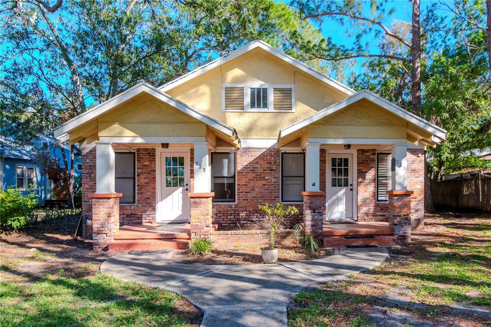 Auction Property. *** Auction***LIVE ONSITE at the Property on SAT AUG 2nd @ 10 AM. Public is welcome. List Price is the OPENING BID. Sold Free and Clear of ALL Liens................Pay Attention To This One. On a quiet street in Tarpon just a short walk to the Bayou and the thriving Downtown Tarpon is a perfect home for a LARGE family, Multi Generational family, work from home or??? It offers 3 separate living units on 2 separate electric and water meters. There are 6 bedrooms total, 2 Full Kitchen areas, 4 full baths. One living unit is 3 beds, 2 Full Baths, nice living area and kitchen. Another unit consists of 2 Beds and 1 full bath with a fireplace and also a separate unit (non conforming) which is detached. Plenty of off street parking.............................This home was affected by the flood YET is exempt from the 50-50 rule and is documented as such under the Historic preservation policy of Tarpon. Home needs to be finished the way you like. A very rare opportunity. Look then decide.