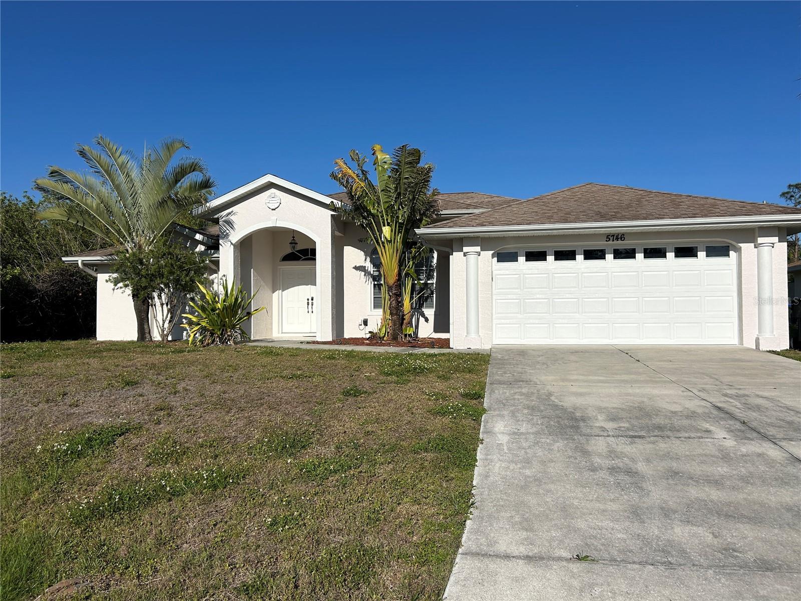 This lovely three-bedroom, two-bathroom pool home is located on a freshwater canal in a quiet neighborhood and is available for immediate occupancy. *LAWN AND POOL MAINTENANCE INCLUDED IN MONTHLY RENT*Conveniently located near I75 and Tamiami Trail, this single-family home has a clever open floor plan offering privacy for the primary owner, guests and family alike. The open floor plan features the kitchen and the main living and dining area in the center at the heart of this home. Triple sliders give access to the large screened in lanai showcasing serene views of the pool and the freshwater canal in the back. Dining room offers direct access to the pool as well. The guest wing offers two bedrooms with a centrally located bath that is also accessible from the pool. This can be closed off from the rest of the home for privacy. The master suite is located at the other end of the home with walk in closet and en-suite bath featuring a large walk -in shower, double sinks and a large soaking tub. Master offers private access to the lanai as well. Laundry room is located off the kitchen with washer and dryer. Enjoy hours of entertainment, cooking meals, relaxing in the pool and morning coffee in your very own private oasis! Call for a showing today and enjoy the Florida lifestyle with all this home has to offer. Two car garage has plenty of room for two cars, beach toys and tools. Great location! Call for a showing today.