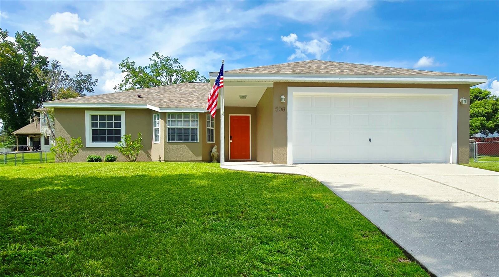 Tucked away on a cul-de-sac in a quiet neighborhood in Downtown Brooksville, this beautifully updated home features an open, split floor plan with vaulted ceilings, bamboo flooring, and custom window treatments. The living area is filled with nature light from the beautiful bay window overlooking the flourishing, shaded front yard. The spacious gourmet kitchen boasts granite countertops, white shaker cabinets, subway tile backsplash, double stainless steel sink, closet pantry, recessed LED lighting, and ceramic tile flooring. The stainless steel appliance package includes a French door refrigerator with freezer on the bottom, flat top oven with convection, over the range microwave, and dishwasher. The primary suite offers a luxurious bathroom with travertine tile flooring, an oversized walk-in shower with subway tile surround and frameless glass door, double vanity with soft-close drawers, Pfister faucets, and under-vanity lighting, linen closet, and a walk-in closet with closet system.
Two additional roomy bedrooms share a stylish full bath with tub and tile surround, plus a vanity with soft-close drawers.
Enjoy relaxing on the screened lanai with paver flooring and ceiling fan, overlooking a lush, fully fenced backyard with gates on both sides. A large inside laundry room leads directly to the attached 2-car garage.
The updates to this modern home include New Roof in 2025, Central A/C in 2018, Water Heater in 2024. 100% financing, no money down, USDA eligible area and ready for Hometown Heroes. This home is ready to move-in and call your own!