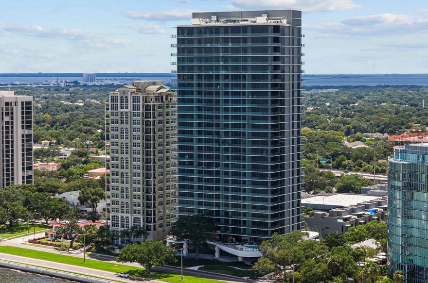 Available for 6-12 month lease. Welcome to the pinnacle of elegance and sophistication at the newly built TOWER I of the RITZ-CARLTON RESIDENCES, soaring above Bayshore Boulevard. This exquisite 20TH FLOOR RESIDENCE offers a lifestyle defined by luxury and legendary service, set against the backdrop of breathtaking views and world-class amenities. Featuring floor-to-ceiling windows and 10' CEILINGS with three bedrooms and 3.5 baths, this residence is designed for comfort and convenience. TWO SPACIOUS TERRACES provide unparalleled views: one overlooking the serene waters of Hillsborough Bay and the vibrant downtown Tampa skyline, and the other offering vistas that stretch for miles, ideal for enjoying stunning SUNRISES AND SUNSETS and panoramic landscapes. The home has a large private foyer once stepping off your private elevator. Enjoy PERSONALIZED CONCIERGE and VALET SERVICES, ensuring every need is met with the utmost care. The large amenity deck is a haven for relaxation and recreation, boasting a sparkling swimming pool, a spa and a tennis-court. Fitness enthusiasts will appreciate the state-of-the-art fitness center and studio, complete with steam rooms and saunas, as well as treatment room for on-demand spa services for ultimate wellness. Families will find plenty of activities for all ages, including a dedicated indoor playroom and a golf simulator for virtual play. Additional amenities include social rooms, wine room, a large boardroom, 2 guest suites available for rental, additional pool deck on the Bayshore Patio, and a landscaped dog park and dog washing station for pet lovers! Security and convenience are paramount at the Ritz-Carlton Residences, with 24/7 Valet Service and on-site security providing peace of mind. TWO designated parking spots in the SECURED PARKING GARAGE including one for ELECTRIC VEHICLES (as needed) and close to main entrance!!   Embrace a lifestyle of luxury and sophistication at this exceptional Ritz-Carlton residence, where elegance and service converge to create an unparalleled living experience in the heart of Tampa. No pets allowed. Option of furnished or unfurnished available. Primary bedroom has a king bed, and guest bedrooms have a queen and two twins that can convert to a king bed.