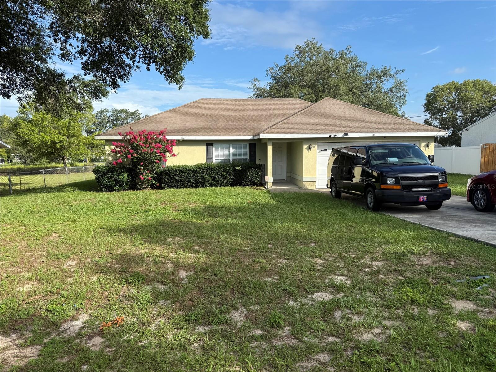 Welcome to this well-kept 3 bedroom, 2 bathroom home located in the desirable Silver Springs Shores community. This property features a spacious split floor plan with over 1,400 sqft of living space, perfect for both comfort and functionality. The open-concept layout flows seamlessly from the living room into the dining and kitchen areas, creating a great space for entertaining or family gatherings.
Enjoy the privacy of a fully fenced backyard, ideal for pets, play, or weekend barbecues. The home also includes an attached 2-car garage, updated finishes, and a generous lot size of nearly a quarter acre. With no HOA and a quiet neighborhood setting, this property offers both freedom and convenience. Located just minutes from shopping, dining, schools, and parks, this home is a fantastic opportunity for first-time buyers, families, or investors looking to add value to their portfolio. Don’t miss your chance to schedule a private showing today!