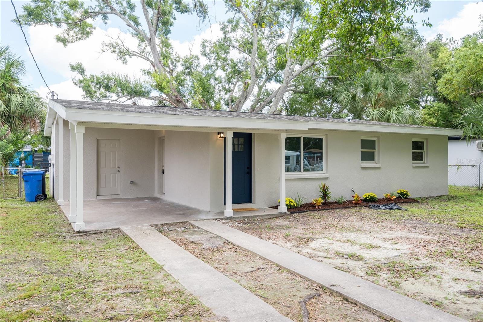 Welcome to this beautifully renovated 3-bedroom 1-bath home in Progress Village.
The seller spared no expense in the renovation of this home. Installed New Roof, New Facia, New Soffit, All new Electrical wiring thru the house along with a new electric panel. Every Window is New. New AC. New Duct work in Whole house. New Doors interior and exterior. All new Stucco around the whole house. New water heater. The seller also updated the kitchen with new cabinets; Stainless steel appliances will be going in and Quartz countertops. No carpet in this home. Luxury Vinyl Planks installed throughout the home with new baseboard. This home is turnkey ready. No HOA or CDD.