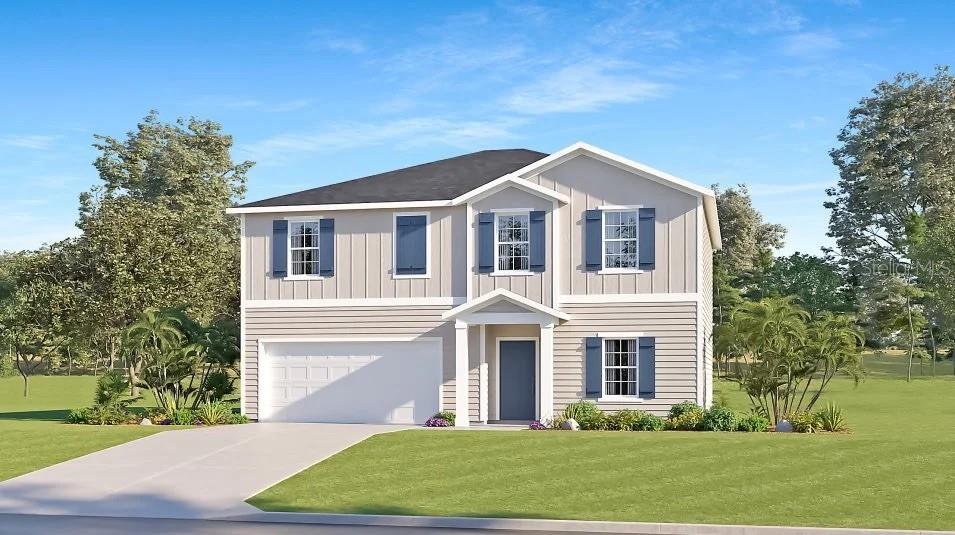 Under Construction. This new two-story home features a modern open-concept layout where the kitchen, café and Great Room share a footprint, with a convenient study located off the entry. A screened porch offers enhanced outdoor living easily accessible from the main living area. Five bedrooms can be found upstairs, including the luxurious owner’s suite, complete with an en-suite bathroom and walk-in closet.