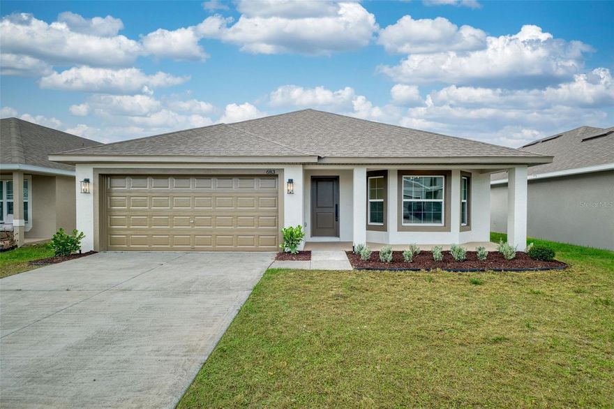 3 bedrooms and 2 baths, 2 car garage, and Lots of entertaining space throughout! Upon entering you will enjoy the open concept great room/kitchen with breakfast bar and vaulted ceiling, formal dining room, master suite with private bath, energy efficiency features throughout.