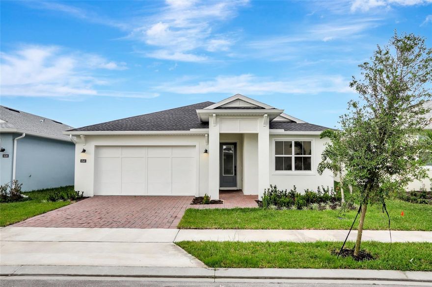 One or more photo(s) has been virtually staged. One or more photo(s) has been virtually staged. This Brand New (never lived in)home is an Upgrade Galore! The desirable Toll Brothers Bridgton floor plan with Coastal elevation offers a covered entry and a foyer hallway style that reveals the spacious great room, dining room, and the well-designed kitchen featuring an oversized center island with breakfast bar, plenty of counter and cabinet space, and sizable pantry with a glass door. The lovely primary bedroom suite has an ample walk-in closet and a spa-like bath with dual vanity sinks, a luxe glass-enclosed shower with upgraded tiling, and a private commode room. Additional upgrades include an additional fourth bedroom featuring a walk-in closet and its en-suite bathroom, alternate kitchen layout, 42-inch cabinets, quartz countertops throughout, recessed lights in all bedrooms, great room and dining room, TV wall mount prewire in all bedrooms, lanai and great room, surround sound prewire in great room, speaker prewire on the lanai and much more. This home is beautifully appointed with wood-like LVP, a 9'4" ceiling, and 8' doors throughout. Top-rated Seminole County school district, Riverside Oaks is the only luxury, gated community offering private access to the scenic St. John's River in Sanford, FL. Enjoy the cabana and pool, or use the private boat launch to experience the beautiful river. Riverside Oaks offers nearby access to golf courses, the Sanford River Walk, historic downtown Sanford, the Central Florida Zoo, several Botanical Gardens, and many more amazing outdoor activities.
