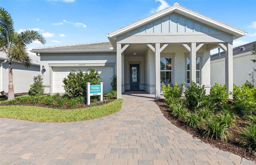 Under Construction. Under Construction. New Construction available for purchase now! Call Beachwalk by Manasota Key home in this Prestige that features a beautiful pool & spa, Owner's Bath Walk-In Shower, Enclosed Flex Room, Tile Throughout Home, 8' Doors and so much more. A beautifully upgraded home combining comfort, style, and functionality—don’t miss this opportunity! Enjoy resort-style living with an incredible array of amenities, including 21 sports courts for pickleball, tennis, and bocce, a resort style pool with beach entry and attached lap pool, a scenic boardwalk with kayak launch, a dog park and miles of walking trails. The gated community features 24 hour gated entry, pool side bar and grill. A formal dining room and clubhouse to be started in 2026.