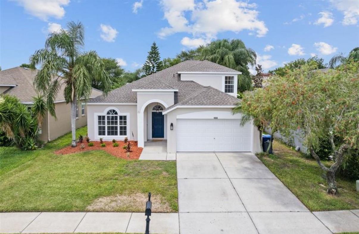 Moving ready to the beautifully updated 1800 Loch Heaven, with five-bedroom, three-bathroom, an oversized 2-car garage, and a good size of pool. This gorgeous homes is located sought after gated FOX WOOD neighborhood community. Offering you all the comforts of family and neighborhood living at the end of a cul-de-sac, An outdoor screen enclosed patio with a nicely sized pool, no direct rear neighbors, an inside split bedroom, open floor plan, both formal living and dining rooms with family room. The brand new kitchen offers Calcutta Quartz countertops, wood cabinet and stainless-steel appliances. Move in ready with freshly painted inside and out neutral colors, beautiful LVP floors and ceramic wall to ceiling tile in all the wet areas. Inside you'll also find a loft upstairs and a separate laundry room. The master retreat is beautifully designed with a walk-in throughout the home with plenty of space for storage. Light & bright, spacious rooms, no carpet. This home is Located near top-rated schools, Trinity Elementary, Seven Springs Middle and Mitchell High. It's perfectly blends convenience, location and security with its private gated community entry. Also nearby are parks, playgrounds, hospitals, shopping centers, restaurants, Fox Hollow Golf Club and beaches. Located near the Veterans Expressway for a smooth effortless drive into Tampa, Clearwater or St. Petersburg. SCHEDULE A TOUR TODAY! MORE THAN ONE PHOTOS ARE VIRTUALLY STAGE!