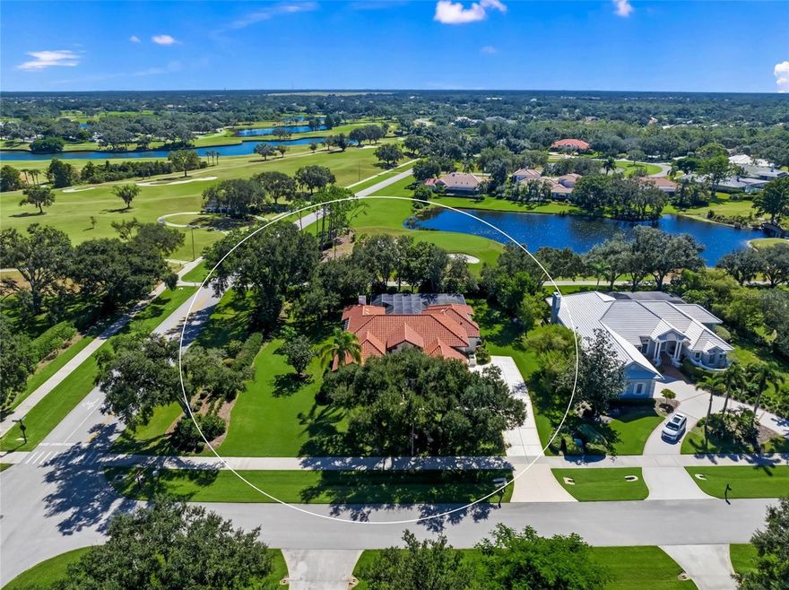 WELCOME TO LAUREL OAK ESTATES & COUNTRY CLUB, ONE OF THE MOST COVETED COUNTRY CLUB COMMUNITIES IN SARASOTA * This EXECUTIVE RUTENBERG BUILT HOME BOASTS PANORAMIC VIEWS of a LARGE LAKE & GOLF COURSE * These are MUST SEE VIEWS * A very private setting that is perfectly positioned on OVER 1/2 ACRE * PRIDE OF OWNERSHIP SHOWS * Featuring 4 Bedrooms & 3.5 Baths * Split Plan * Formal Living Room and Formal Dining Room * This SPECTACULAR home has been LOVINGLY RENOVATED with custom and extensive upgrades with wet bar * Your LARGE, open Eat-in Kitchen features Upgraded Appliances, QUARTZ Countertops, and an Island perfect for gathering around at the Breakfast Bar * Your Kitchen overlooks the Family Room boasting a cozy, wood-burning Fireplace * The Primary Bedroom showcases a LARGE sitting area and the Spa-style Bath has been THOUGHTFULLY REIMAGINED with TRAVERTINE FLOORS and MARBLE COUNTERTOPS, a Walk-in Shower, a Soaking Jetted Tub and a Walk-in Closet with Custom Built-ins * There are 3 Guest Bedrooms *  Whole House Water Filtration System * Central Vac * ALL NEW LED Ceiling Lights * Volume Ceilings with Crown Molding * French Doors with additional transom windows above * This IMMACULATE HOME has AN ABUNDANCE OF NATURAL LIGHT * All of this wraps your FANTASTIC OUTDOOR LIVING SPACE WITH A CAGED, HEATED POOL & SPA * LARGE BACKYARD & CUSTOM LANDSCAPING * NEW TILE ROOF in 2018 * NEW A/Cs in 2022 & 2023 * Yard well for irrigation * OVERSIZED 3 Car Side Load Garage * This is the perfect home for entertaining or simply relaxing in your slice of paradise * A special opportunity behind the gates of Laurel Oak Estates, an outstanding Country Club community where nature and elegance abound. Offering 800+ acres of beauty and serenity, it is easy to see why some of the most discerning homeowners call Laurel Oak home.  
Optional club with outstanding facilities including 2 championship courses, 12 Har-Tru tennis courts, Junior Olympic-sized heated pool, & beautiful clubhouse, golf shop and attended locker rooms. Enjoy reciprocity with the Bird Key Yacht Club (boating, tennis, fitness, dining & social events) and quick easy access to I75, downtown, UTC Mall, World Famous Siesta Key beach and our other beautiful beaches * One look & you'll fall in love * Golf is optional, but if you want a golf membership, BUY THIS HOME AND GO TO THE FRONT OF THE LINE FOR A GOLF MEMBERSHIP. One look & you'll fall in love *