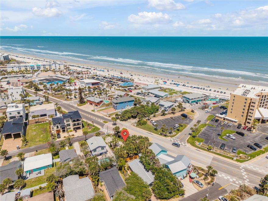Build Your Coastal Fun Beachside Home! This residential lot measuring 57'x100' is your golden opportunity to create the perfect beach retreat.  Zoned for short-term and vacation rentals.  Just steps to the ocean sands with a peek of the ocean, this location promises the ultimate coastal lifestyle.  Walk to Flagler Avenue shops and restaurants.
