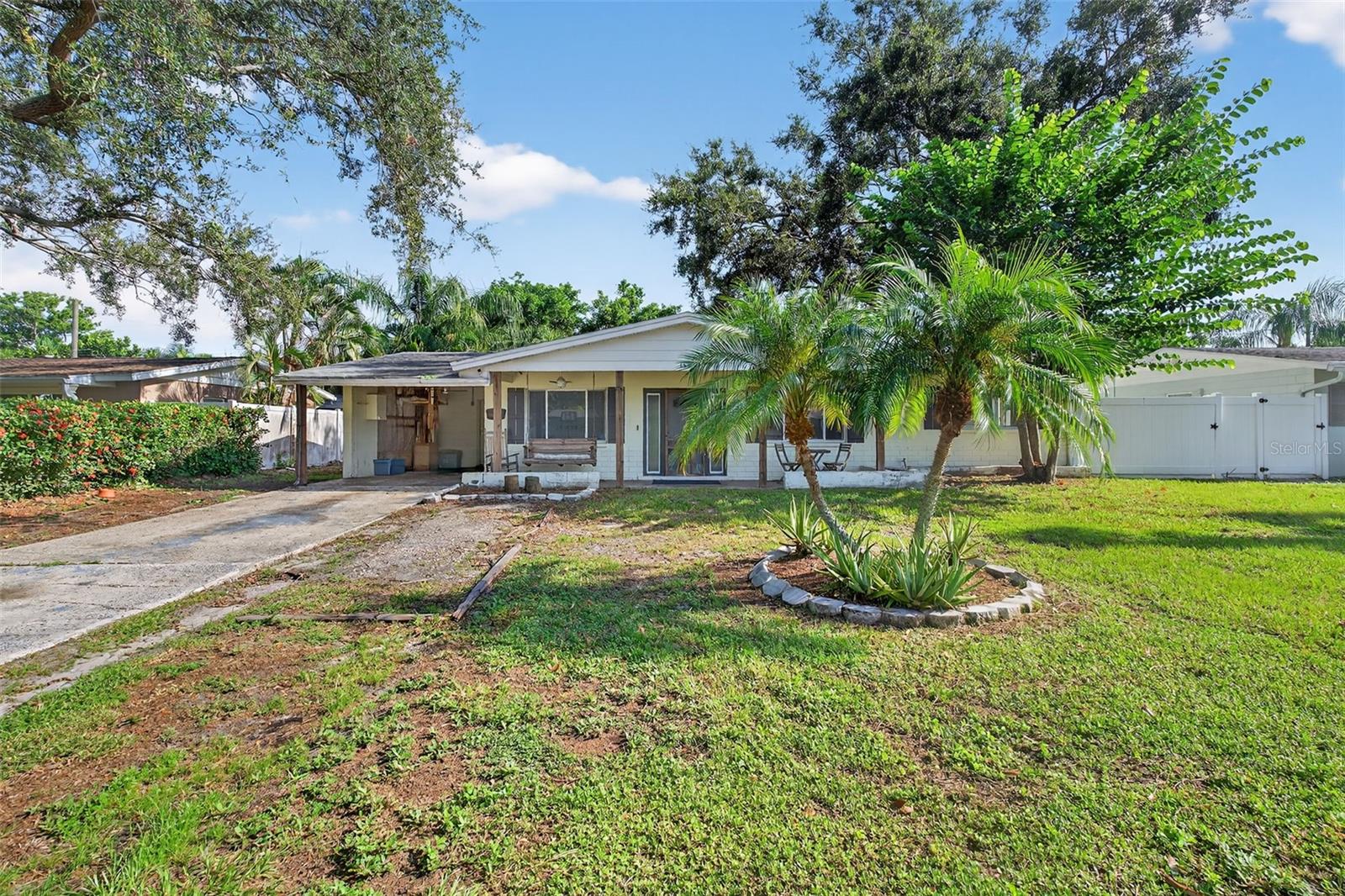 Bring your ideas to life with this charming home in the desirable Winston Park neighborhood. While fully functional, this is a fantastic opportunity to create your dream home. Features include 3 bedrooms, including a large primary bedroom with en-suite bathroom, large living area, separate dining, functional kitchen, inside laundry, large yard, and so much more. This north St Petersburg location can't be beat and is close to shopping, dining and all conveniences. Bring your imagination and come see for yourself! This is an opportunity that shouldn't be passed up. Make your appointment for your viewing today and come make this opportunity a reality!