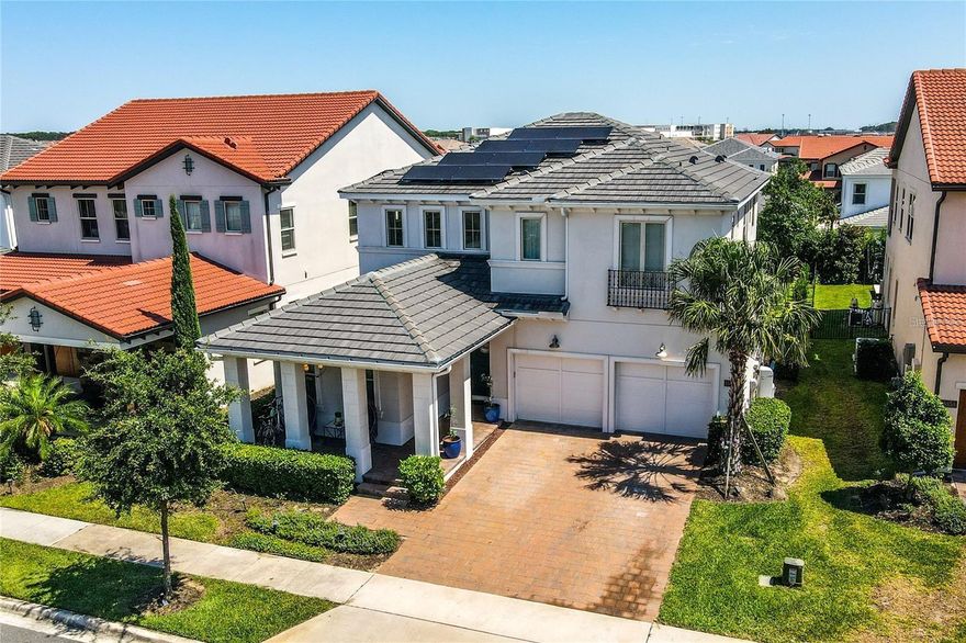 Stunning 2-Story Home in Winter Garden – 4 Bedrooms, Solar Panels, and Exceptional Features

This beautiful two-story home in the highly sought-after Winter Garden neighborhood offers everything you need for luxury living and modern convenience. With 4 spacious bedrooms, including a luxurious master suite complete with a walk-in closet, this home is designed to provide comfort and style for every member of the family. The additional three bedrooms are equipped with ample built-in closets, perfect for all your storage needs.

The home boasts 4 full bathrooms and an additional half bathroom, ensuring convenience and privacy for all. The open floorplan seamlessly connects the expansive great room and formal dining area, creating an ideal space for both everyday living and entertaining. The kitchen is a chef’s dream, featuring beautiful solid wood cabinets, sleek stone countertops, and top-of-the-line appliances that are included with the home.

Step outside to enjoy Florida's beautiful weather on the front porch, or retreat to the private backyard with an outdoor kitchen and spacious patio – perfect for relaxing, grilling, and entertaining guests. The home is also equipped with solar panels, making it energy-efficient and helping to lower utility costs.

Additional features include a 2-car attached garage, providing plenty of space for vehicles and storage, and a prime location near major roadways and top-rated schools, offering the perfect balance of privacy and accessibility.

This home truly has it all – don’t miss the opportunity to make it yours!
Please note: The solar panel financing is $90.00 per month, offering long-term savings on energy costs.