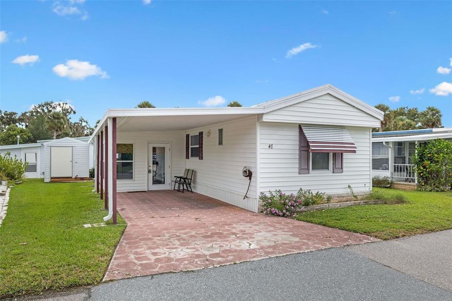 Back on the market due to Buyer financing falling through! Completely Renovated 2-Bedroom in Country Club Manor – 55+ Resident-Owned Community.

Welcome to Country Club Manor, a beautifully maintained, resident-owned 55+ co-op community on the shores of scenic Trout Lake. This fully renovated home combines the charm of Florida living with thoughtful upgrades and modern finishes.

Step inside to a bright, open floor plan with a split-bedroom layout for added privacy. The kitchen is designed to impress with white cabinetry, stone countertops, and stainless-steel appliances. Both bathrooms have been updated with new vanities, fixtures, and finishes.

The home’s upgrades make it feel like a traditional residence:

New Insulation and Drywall throughout (no paneling),

Widened hallways for an open feel,

Wood beadboard ceilings with recessed lighting,

Reinforced subfloors with new bamboo flooring in living areas,

New HVAC System, Hurricane Tie-Downs, and Water Heater.

A spacious Florida Room offers natural light and extra living space. Just beyond, a mudroom leads to an indoor utility room with washer, gas dryer, and mop sink. Outside, you’ll find a large storage shed perfect for yard tools, bicycles, or a golf cart.

This home is truly turnkey and move-in ready—all furnishings convey, including two large smart TVs.

The golf cart-friendly community offers wonderful amenities:

Heated pool & shuffleboard,

Clubhouse with social activities,

Private boat ramp & fishing dock,

Water, sewer, and trash included in the monthly fee.

Ideally located just north of downtown Eustis, you’re minutes from grocery stores, pharmacies, restaurants, and everyday conveniences.

Don’t miss the chance to enjoy a maintenance-free, active lifestyle in a friendly lakeside community. Schedule your private showing today!