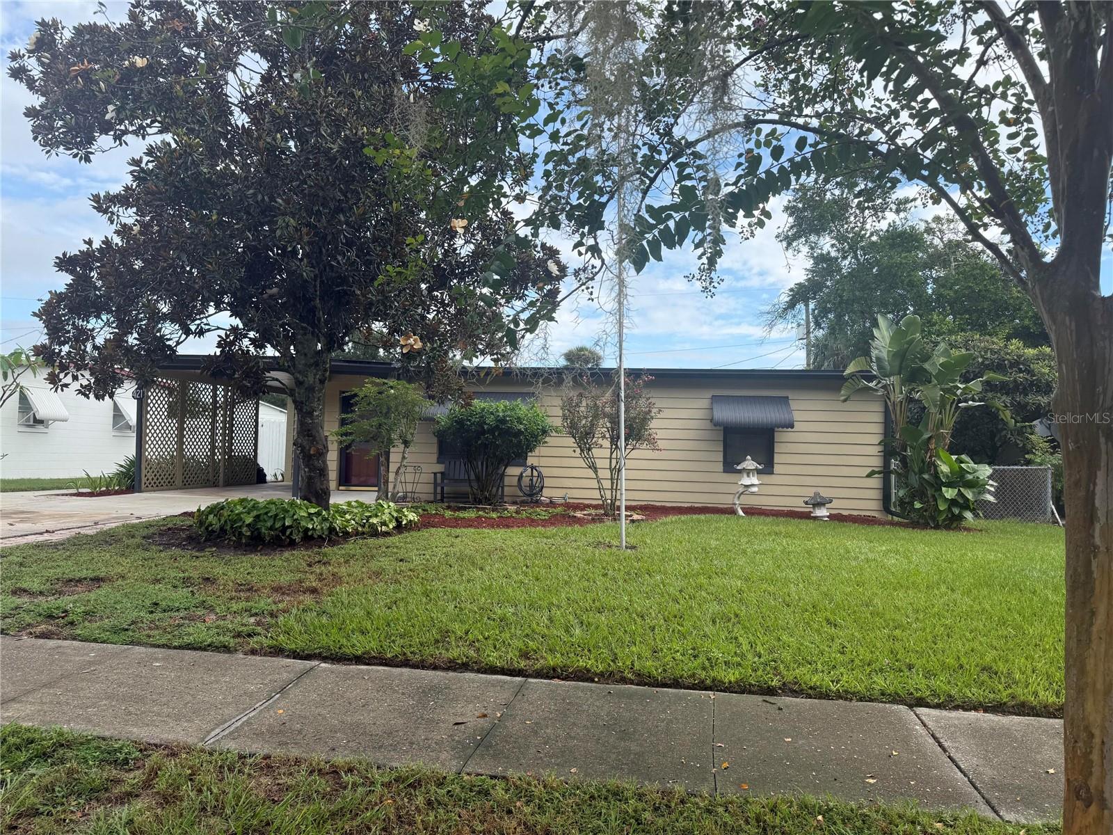 Excellent Seminole County schools, public transportation, parks, supermarkets and shopping.Welcome to this charming 1143 sf home located at 421 Kentia Rd in Casselberry, FL. This delightful rental property features a spacious layout with 2 bedrooms and a large 100 sf bathroom, offering comfort and convenience in addition to a large florida room.. Attached is a secured storage room and a laundry room with new washer and dryer and the end of the covered parking. Enjoy the beautifully landscaped fenced backyard that provides a serene outdoor space. The home boasts a modern kitchen, appropriate for culinary enthusiasts with a breakfast counter, and a cozy living area for relaxation. Located in a prime neighborhood, this property is close to excellent Seminole County Schools, restaurants, supermarkets and shopping as well as easy access to transportation routes.