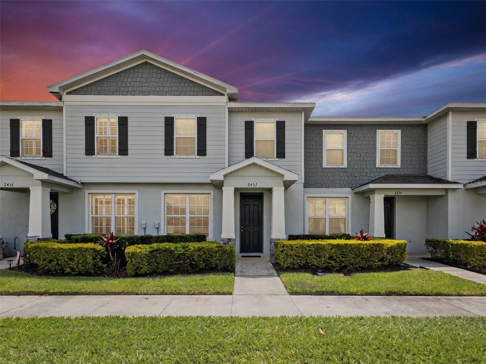One or more photo(s) has been virtually staged. If you’ve been holding out for a townhome that checks all the boxes—this is it.
Tucked on a quiet street just steps from Asturia’s incredible amenities, this 3-bedroom, 2.5-bath home offers the perfect blend of comfort, style, and convenience.
Step inside and you’re welcomed by a bright, open layout that’s ideal for everyday living or entertaining guests. The kitchen delivers both form and function with granite countertops, a gas range, stainless steel appliances, and a large center island that anchors the space and keeps you connected while you cook. The living and dining areas flow seamlessly together, creating a great everyday hub.
Just beyond the main living area is your own private, fenced-in courtyard—perfect for grilling, unwinding after work, or sipping your morning coffee in peace. The 2-car garage, rare for a townhome, sits just on the other side and offers easy access and extra storage.
Upstairs, you’ll find a spacious primary suite with a walk-in closet and private bath featuring dual sinks and a walk-in shower. Two additional bedrooms share a full bath, and the upstairs laundry room adds everyday convenience right where you need it.
What truly makes this one stand out is not just the home—it’s the lifestyle that comes with it. You’re just a short stroll from Asturia’s resort-style pool, clubhouse, fitness center, playground, dog park, and scenic trails. Zoned for top-rated schools and located just off the Veterans Expressway with shopping and dining nearby, this one delivers on all fronts.
Come see it for yourself—you won’t want to leave.