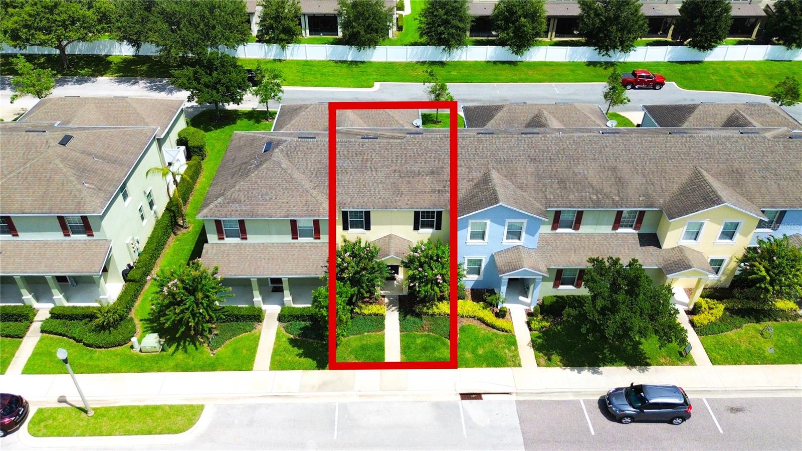 This move-in ready two-story townhome in the highly sought-after Emerson Park community in Apopka, FL, offers 3 bedrooms, 2.5 bathrooms, and a 2-car garage. The private fenced-in paved courtyard with synthetic grass provides a low-maintenance outdoor space perfect for children, pets, or alfresco dining. Inside, the open floor plan features a bright living room, dining area, and a large modern kitchen with a center island, 42-inch cabinets, stainless steel appliances, and generous storage space — ideal for both everyday living and entertaining guests. The spacious primary suite includes a walk-in closet and a private bathroom with dual vanities and a walk-in shower, while the additional bedrooms offer flexibility for a home office, guest room, or fitness space.
Emerson Park is a master-planned, pet-friendly community with resort-style amenities, including a 3,500-square-foot clubhouse, junior Olympic-size pool, 24-hour fitness center, playground, and scenic walking and biking trails. Enjoy a prime Central Florida location with quick access to FL-429, FL-414, and US-441, placing you within minutes of AdventHealth Apopka Hospital, a brand-new Publix, Kelly Park, and Wekiwa Springs State Park. The low HOA fee covers exterior building maintenance, lawn care, pest control, irrigation, and exterior insurance — perfect for a lock-and-leave lifestyle.
Situated between the natural beauty of Lake Apopka and Wekiwa Springs, this energy-efficient home offers convenient access to Orlando’s world-famous theme parks, beaches, and airports. Whether you’re a first-time buyer, downsizing, or looking for a low-maintenance investment property, this home is the perfect blend of comfort, location, and lifestyle.